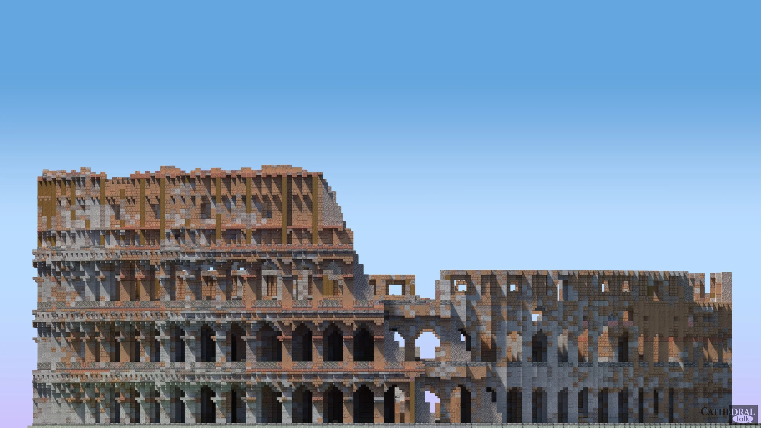 Colosseum Minecraft Blueprint Romecraft Colosseum Minecraft Map
