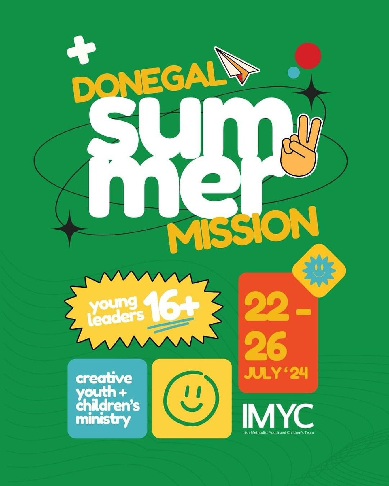 ☀️Are you a creative young leader looking for some last-minute summer plans? 👀 Look no further - this might be the opportunity for you! 🤝

IMYC are partnering with the Donegal, Ballintra and Inver Methodist Circuit, to coordinate a Creative Summer 