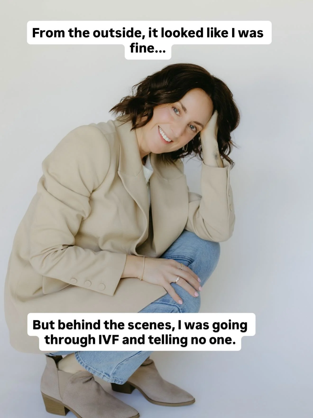 There was a time when I never thought I would open up about my IVF journey.😳

I carried so much shame for needing help to start our family. I felt like I was going against the Catholic religion I was raised in, and like I was somehow shaming my fami