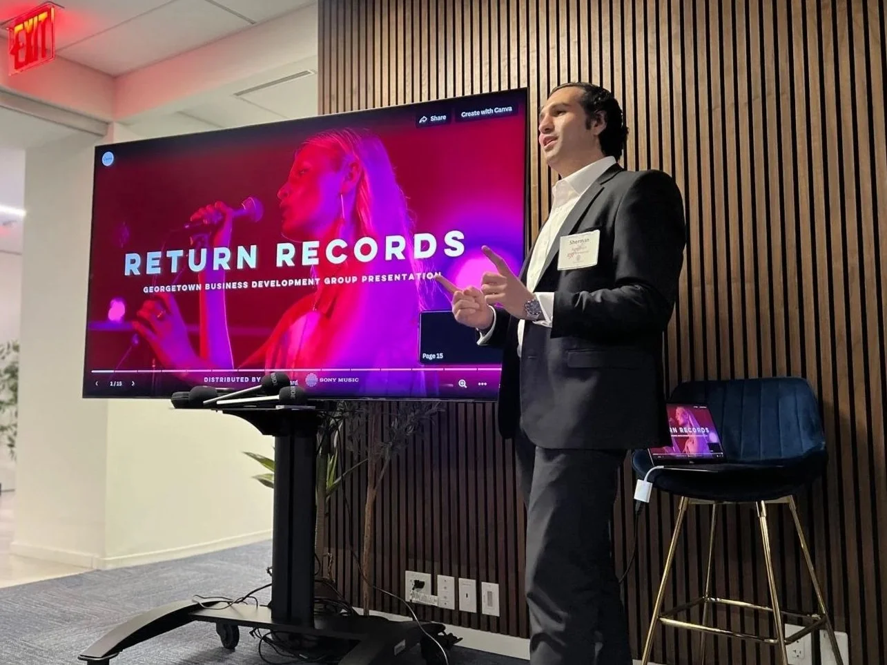 Return Records Presents to the Georgetown University Business Development Group