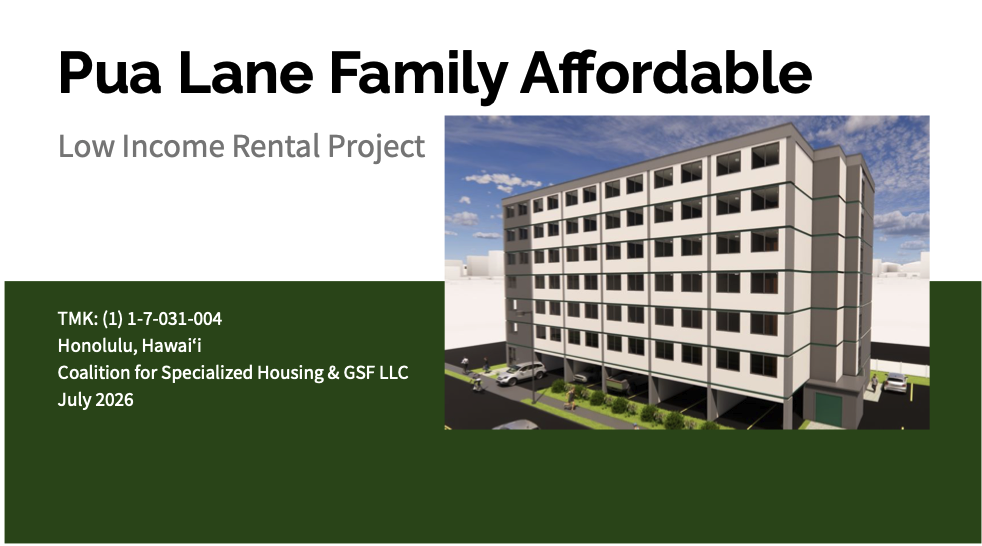 HHFDC awards tax credits to Kemole Lane Apartments