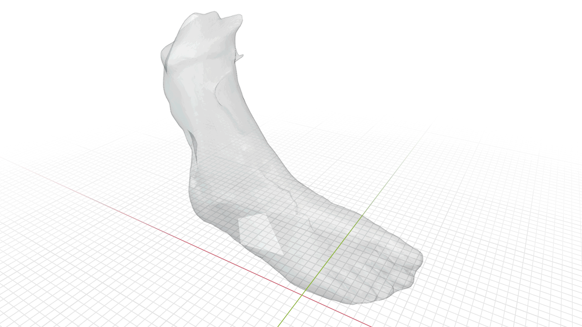 Geometric drawing of an outline square with sections divided by vertical, horizontal, and diagonal lines.