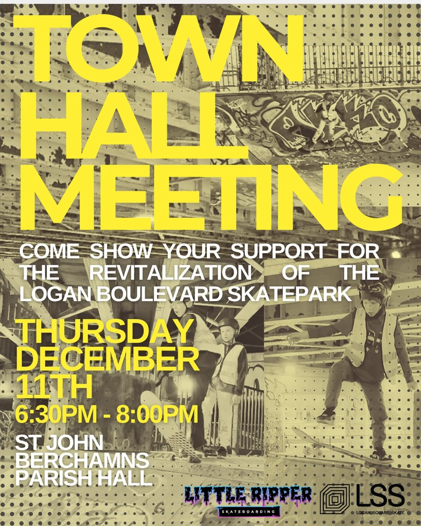 THURSDAY is almost here‼️

This TOWN HALL is one of the most important moments in our push for a real CONCRETE skatepark. This is the time for our entire community to show up in person or virtually. We know it&rsquo;s been a long journey, but if ther