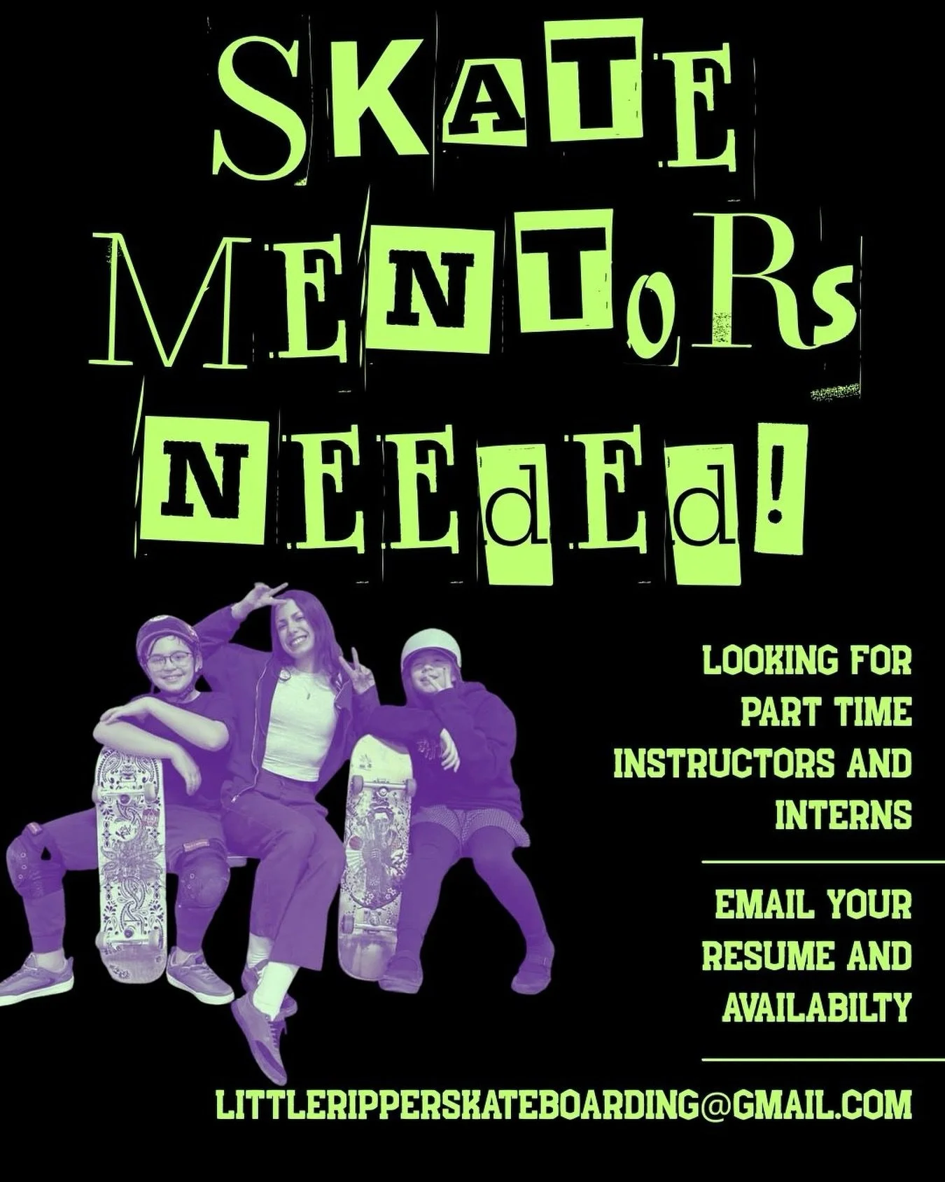 We&rsquo;re growing and looking for motivated individuals to join our team! Open positions include part-time, seasonal, and internships. While experience is highly valued, it&rsquo;s not required. 

Competitive pay available. To apply or refer someon