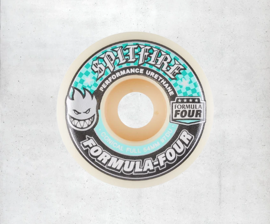 SPITFIRE F4 97a Conical Full White/Turquoise