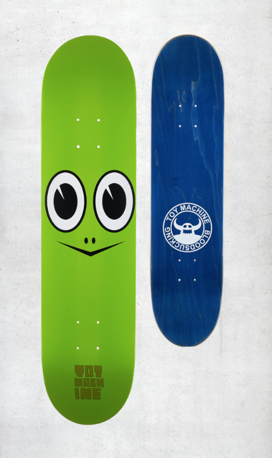 TOY MACHINE Turtle Face Deck 7.75 Green