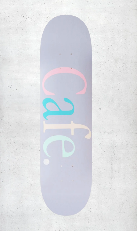 CAFE SKATEBOARDS Wayne Deck Powder Blue