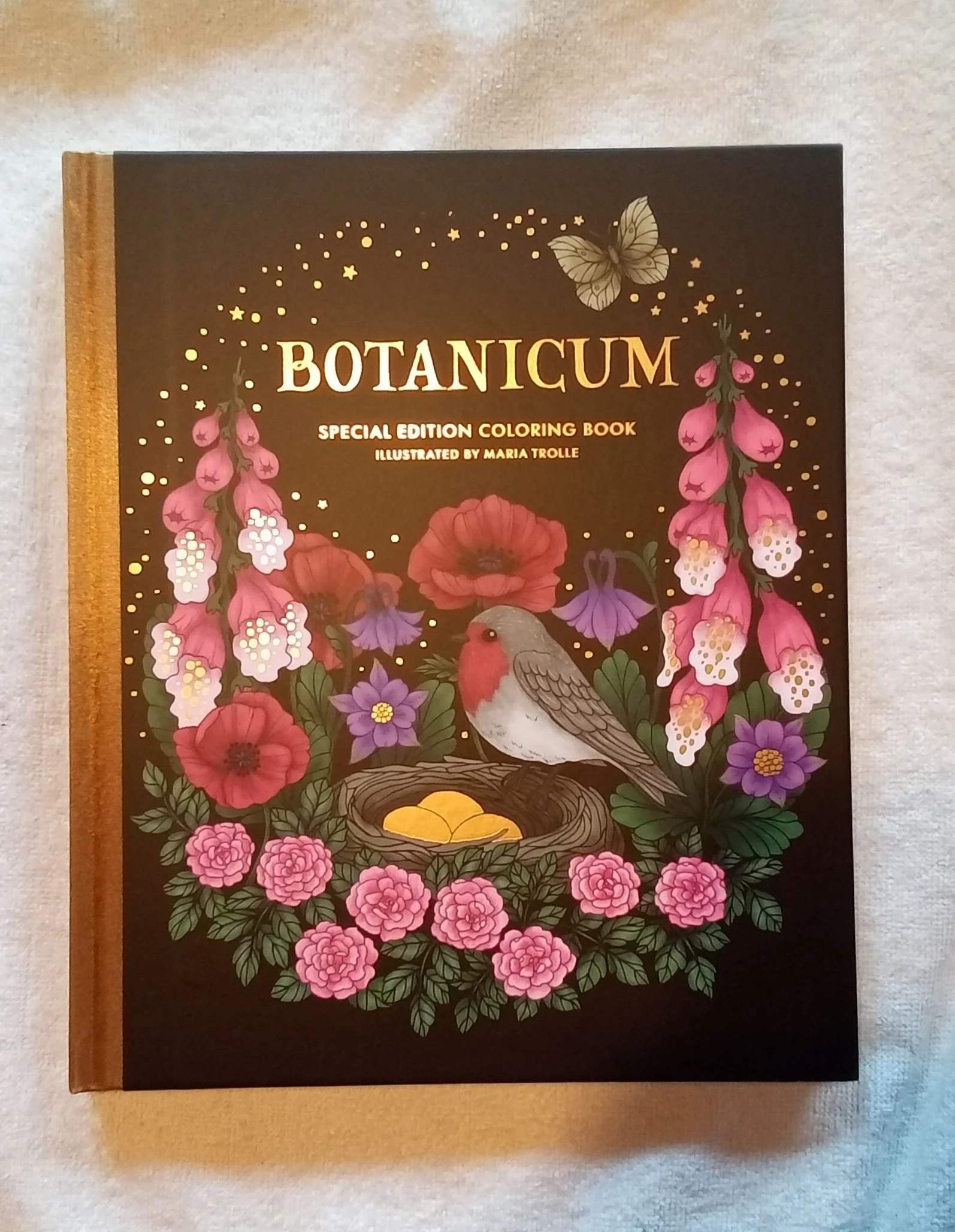 Botanicum Coloring Book: Hardcover adult coloring book featuring thick, high-quality paper (Maria Trolle)