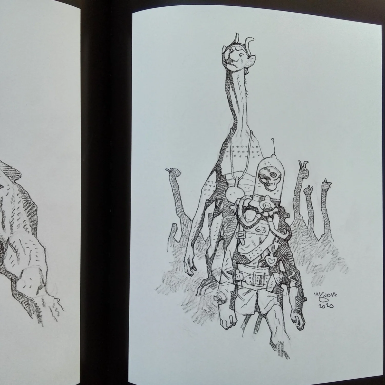 Mike Mignola: The Quarantine Sketchbook — Joe the Tattoo Guy