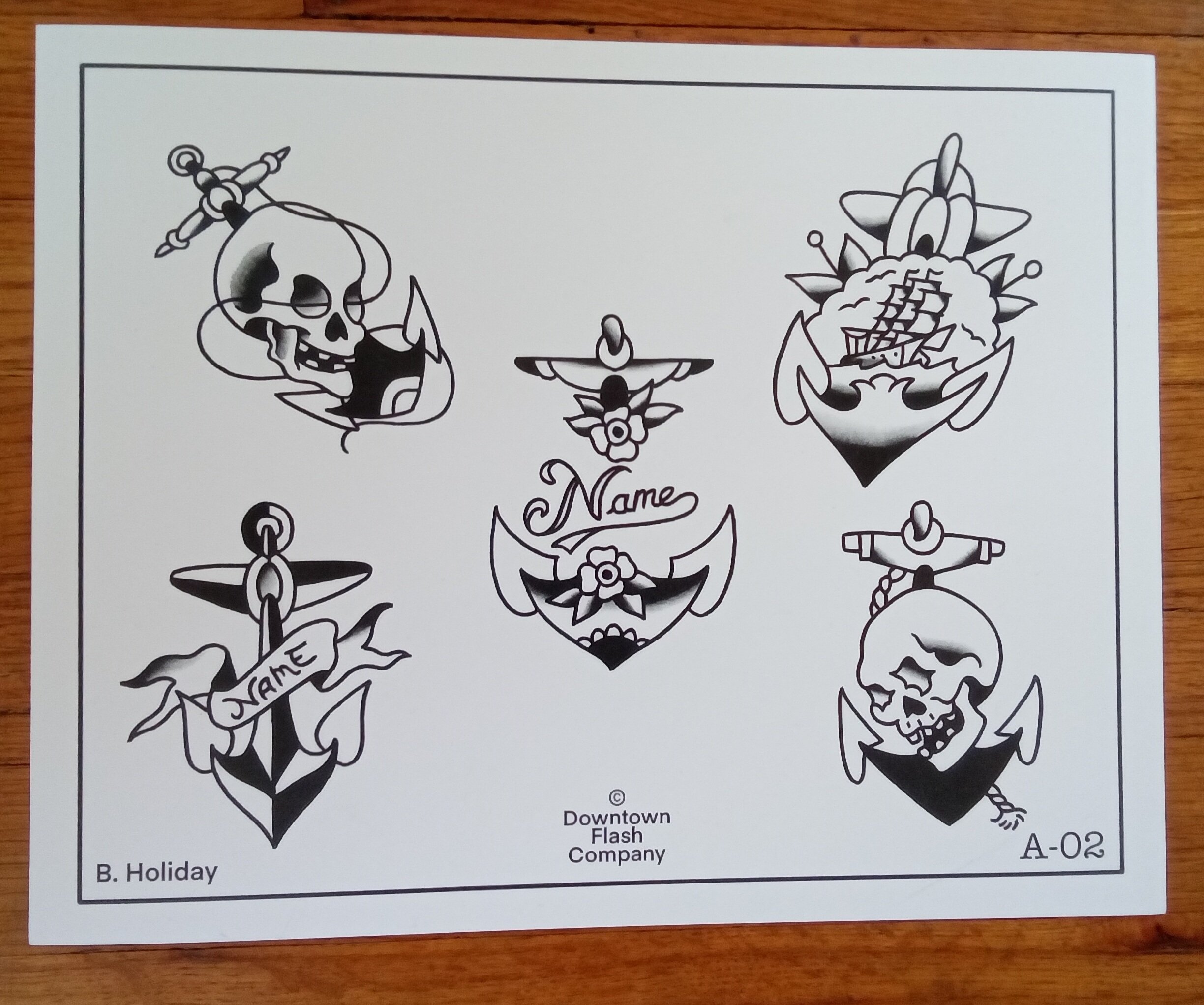 Buddy Holiday - Downtown Tattoo Flash Set Vol 1 Tattoos
