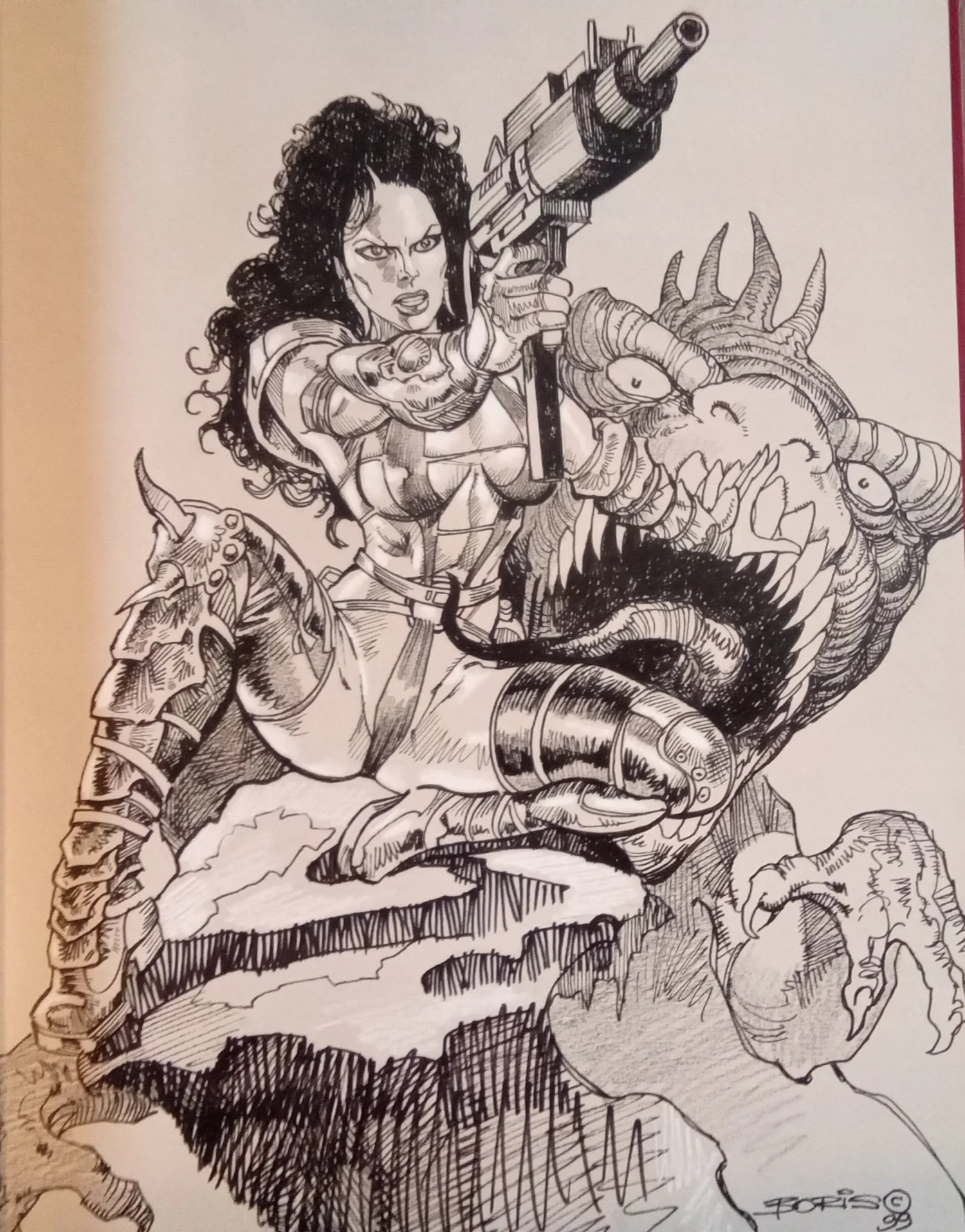 SKETCHBOOK: BORIS VALLEJO And JULIE BELL — Joe the Tattoo Guy