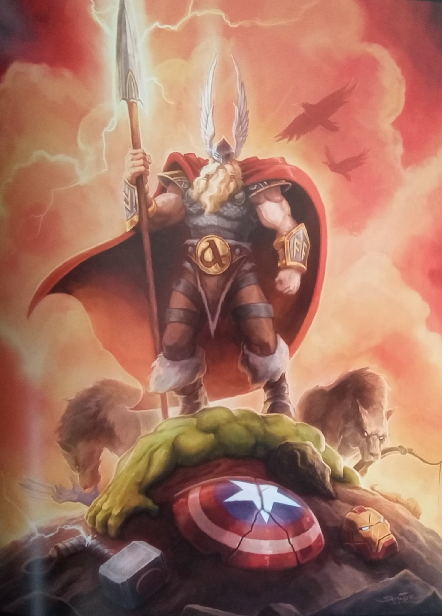 Brütal: The Art of Samwise Didier - Thor, Captain America