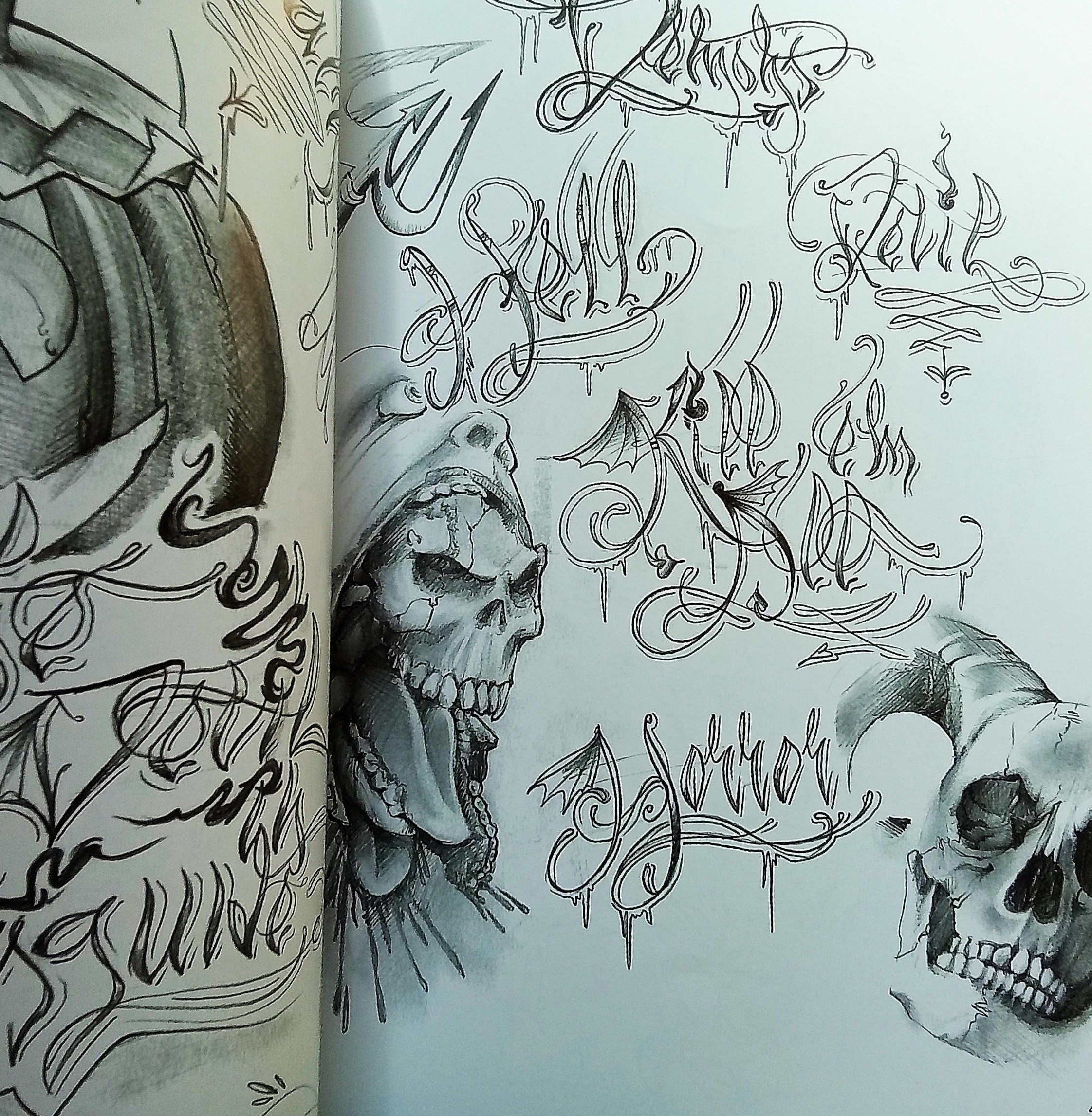 Ueo Lettering.UEO Tattoo Script (80 Pages)