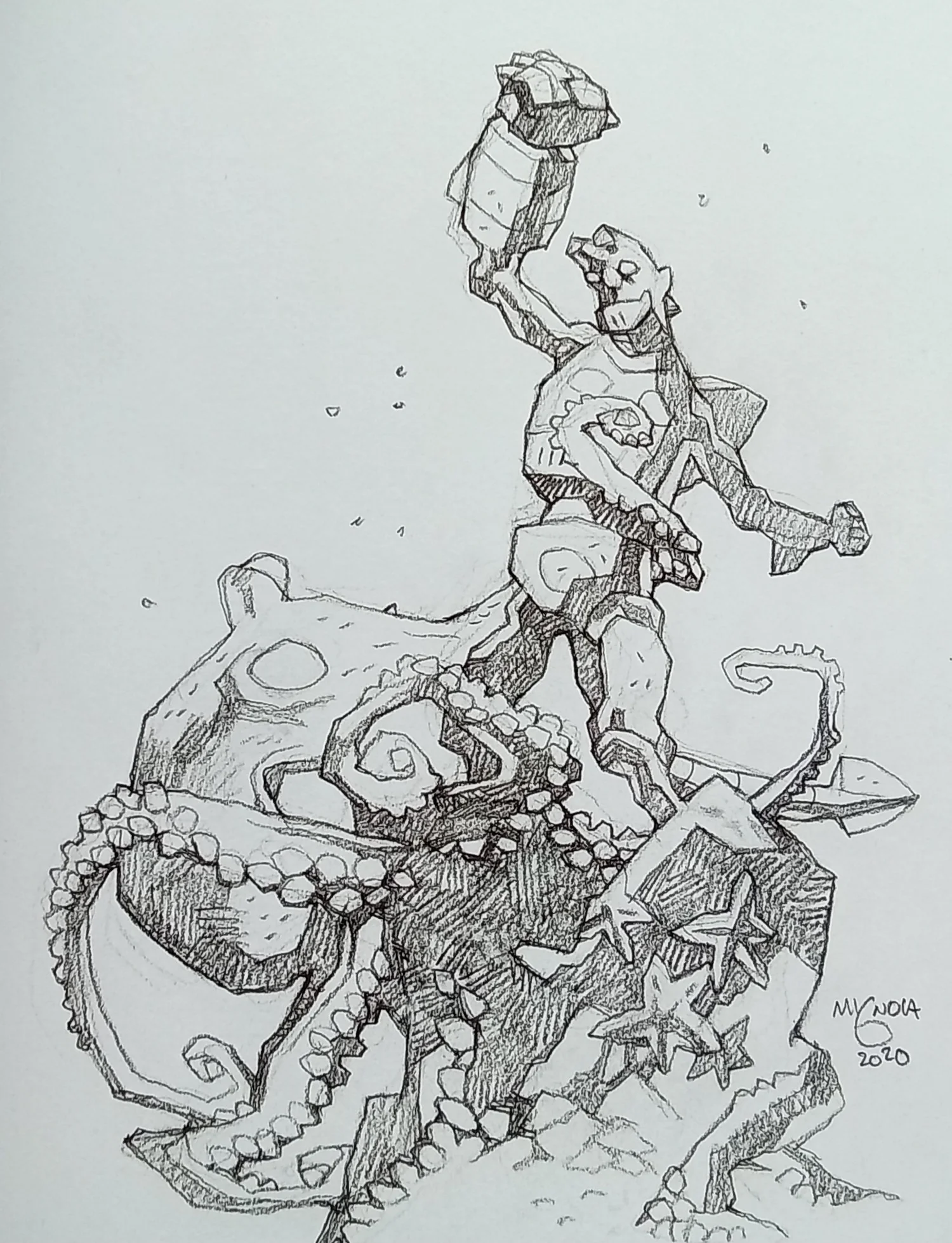 Mike Mignola: The Quarantine Sketchbook — Joe the Tattoo Guy