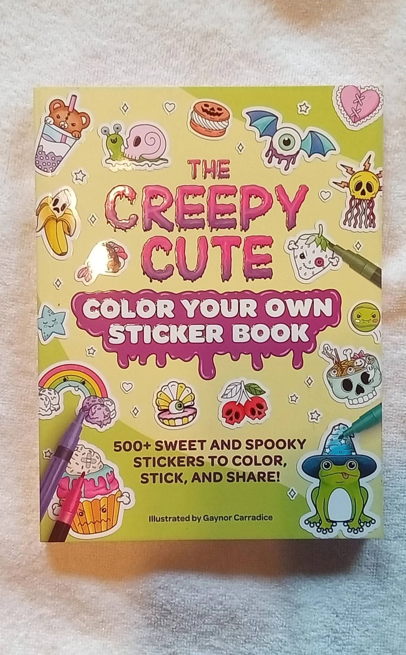 The Creepy Cute Color Your Own Sticker Book: 500+ Sweet and Spooky Stickers to Color, Stick