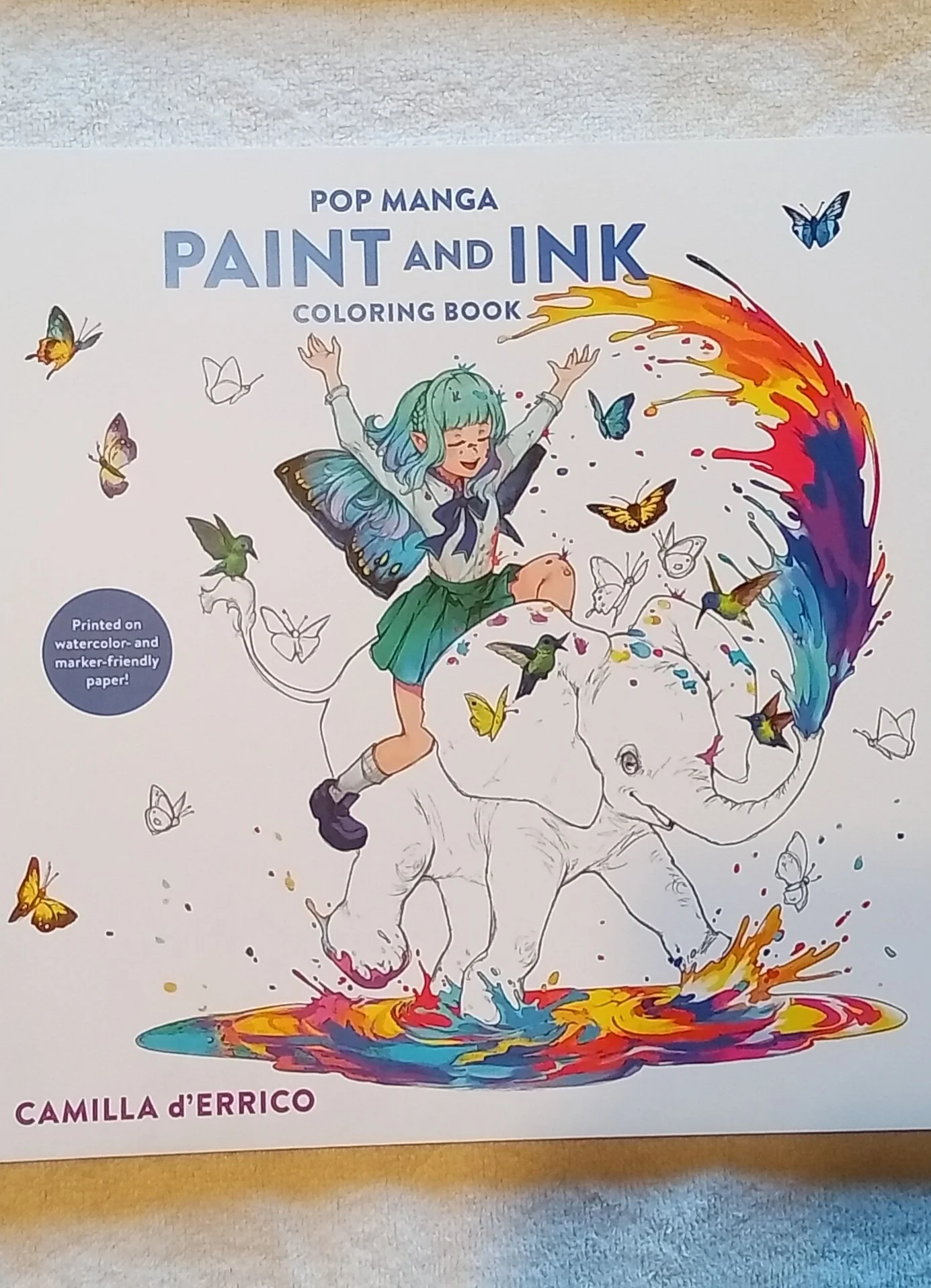 Pop Manga Paint and Ink Coloring Book