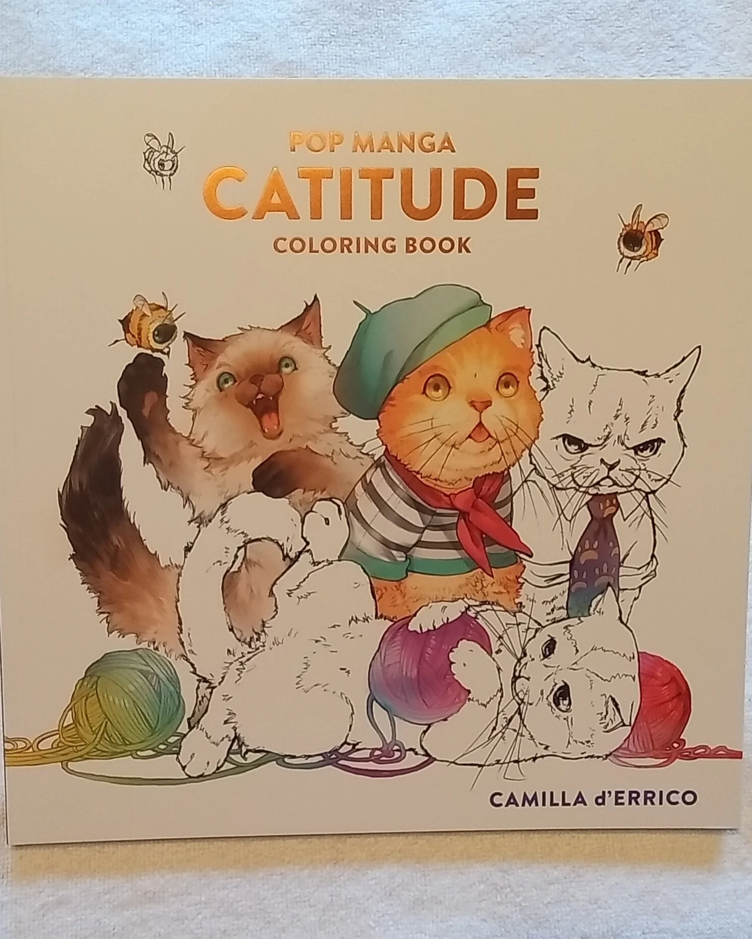 Pop Manga Catitude Coloring Book  Camilla d'Errico.