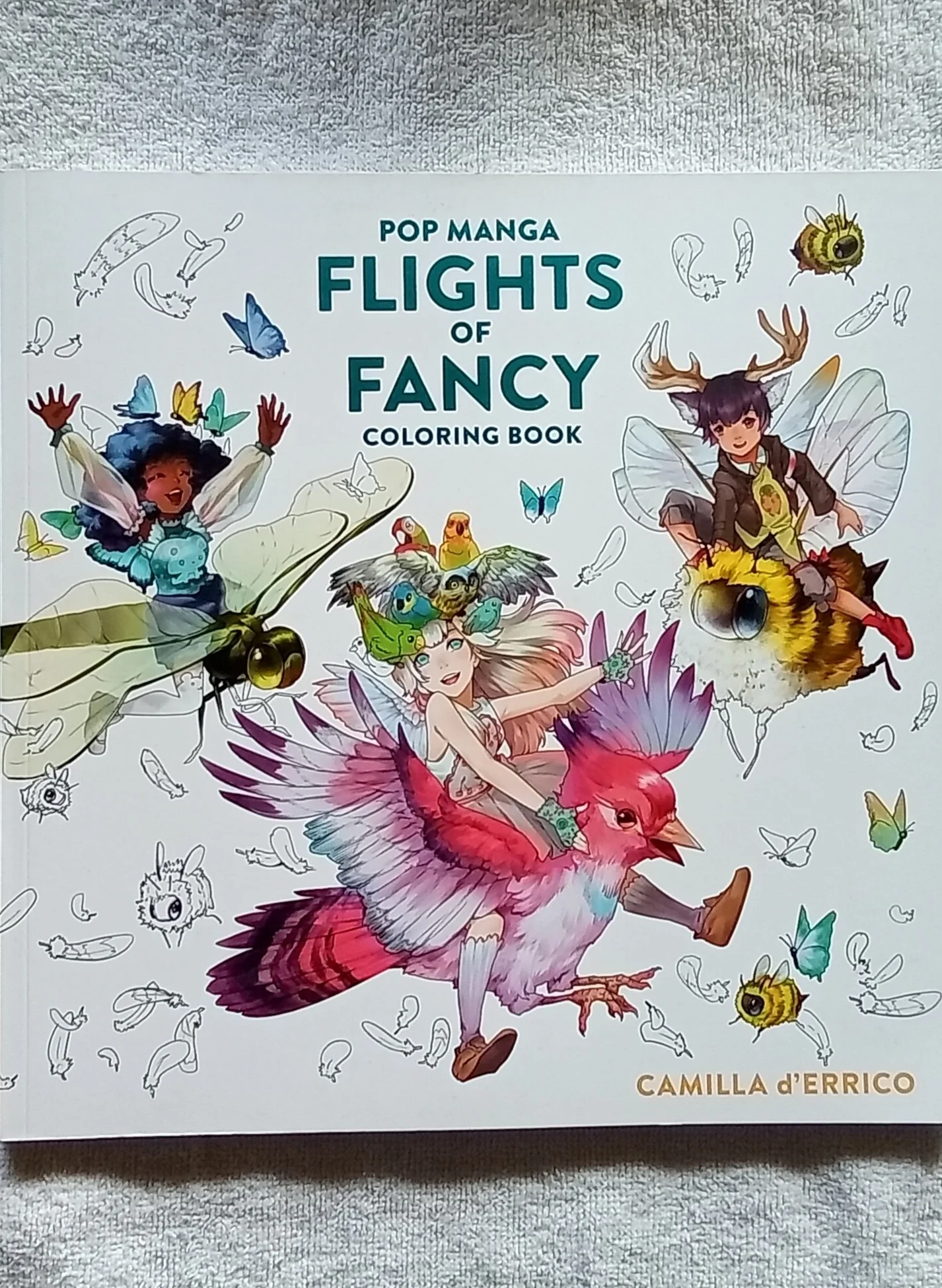 Pop Manga Flights of Fancy Coloring Book Camilla d'Errico