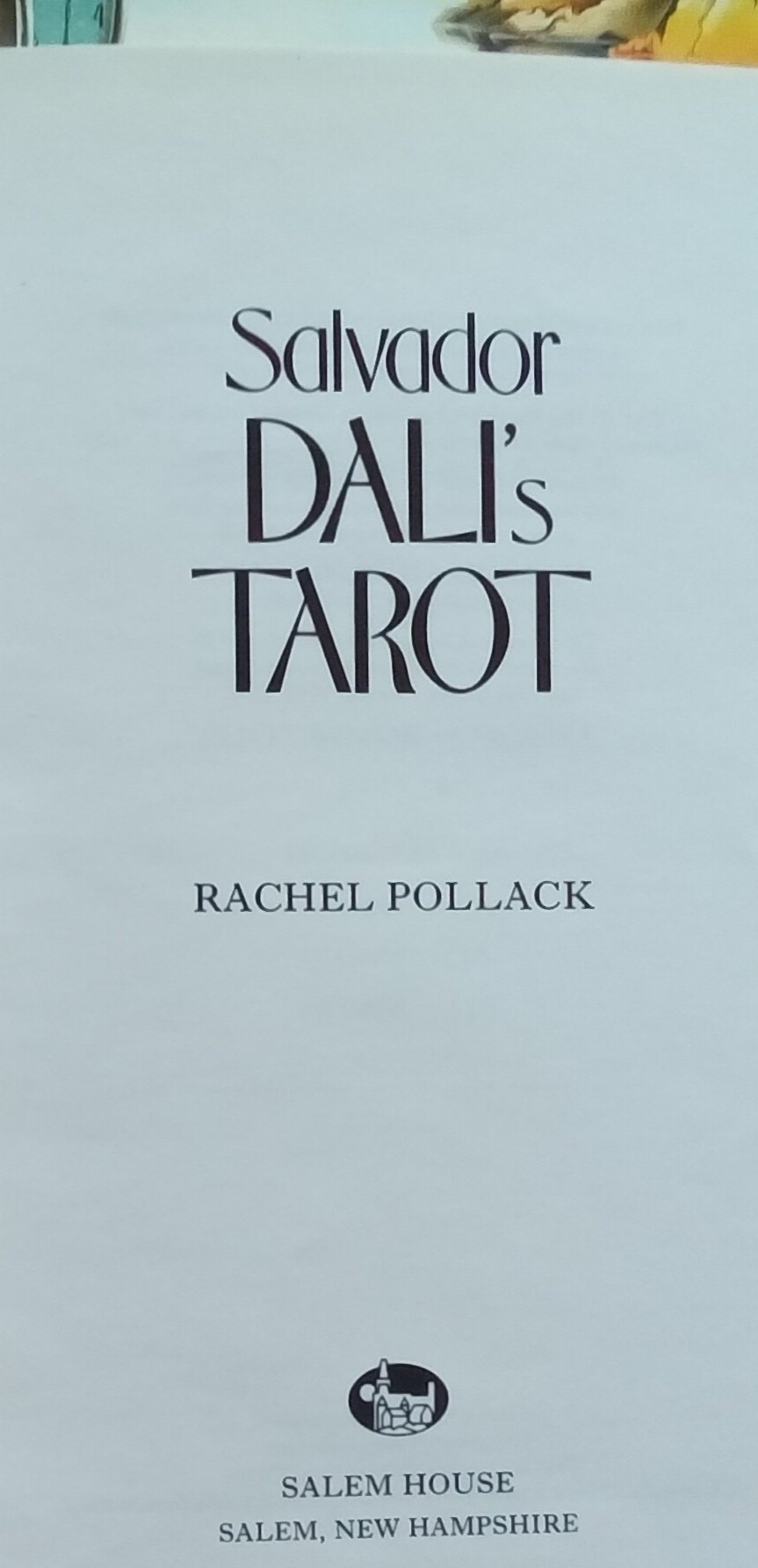 Salvador Dali's Tarot Hardcover....Rachel Pollack