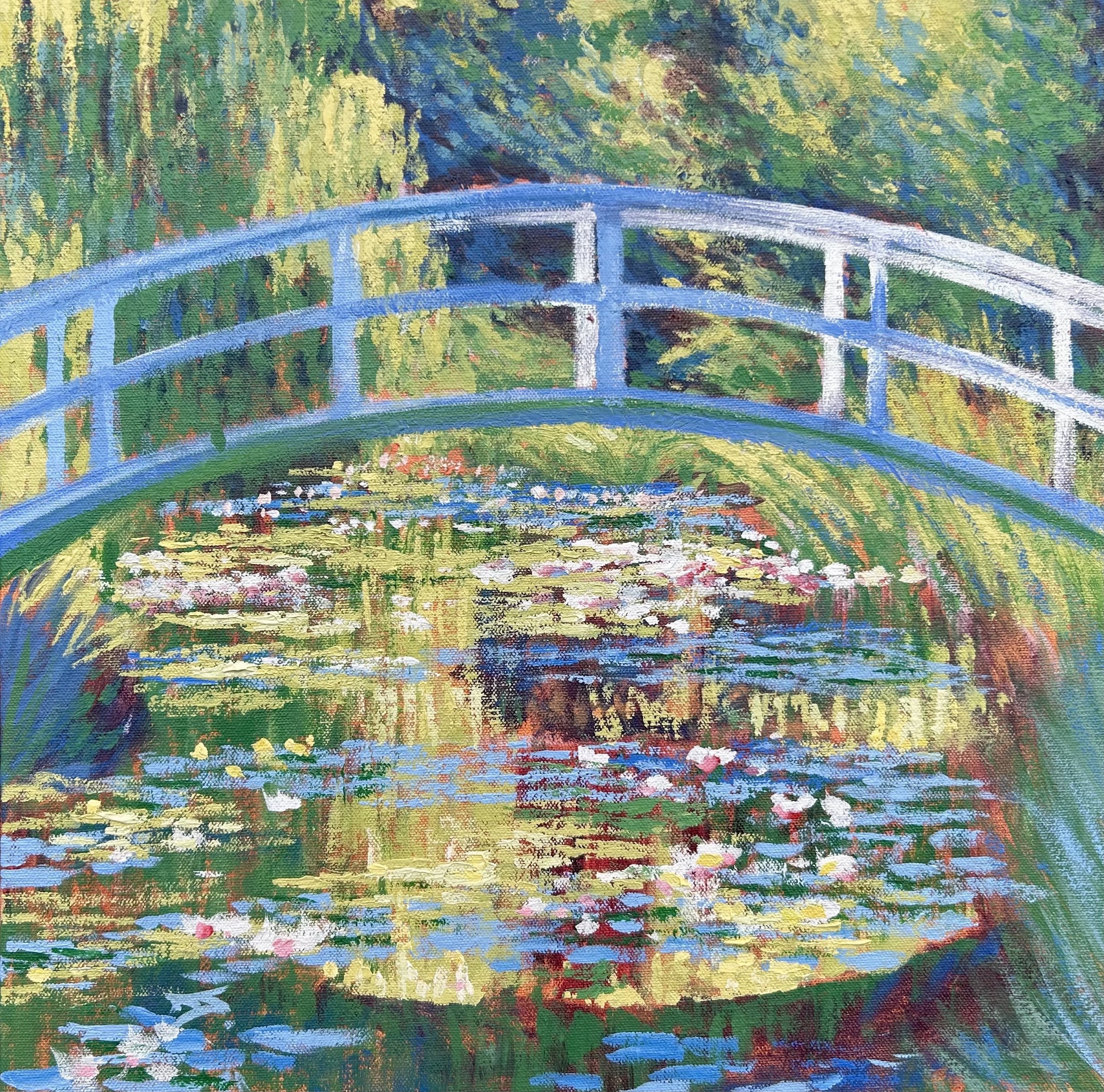 'Waterlillies and Japanese bridge' - Monet reproduction