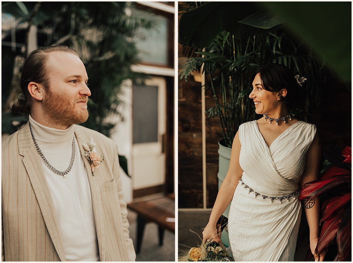 Bride and groom before first look on wedding day | Lauren Parr Photography