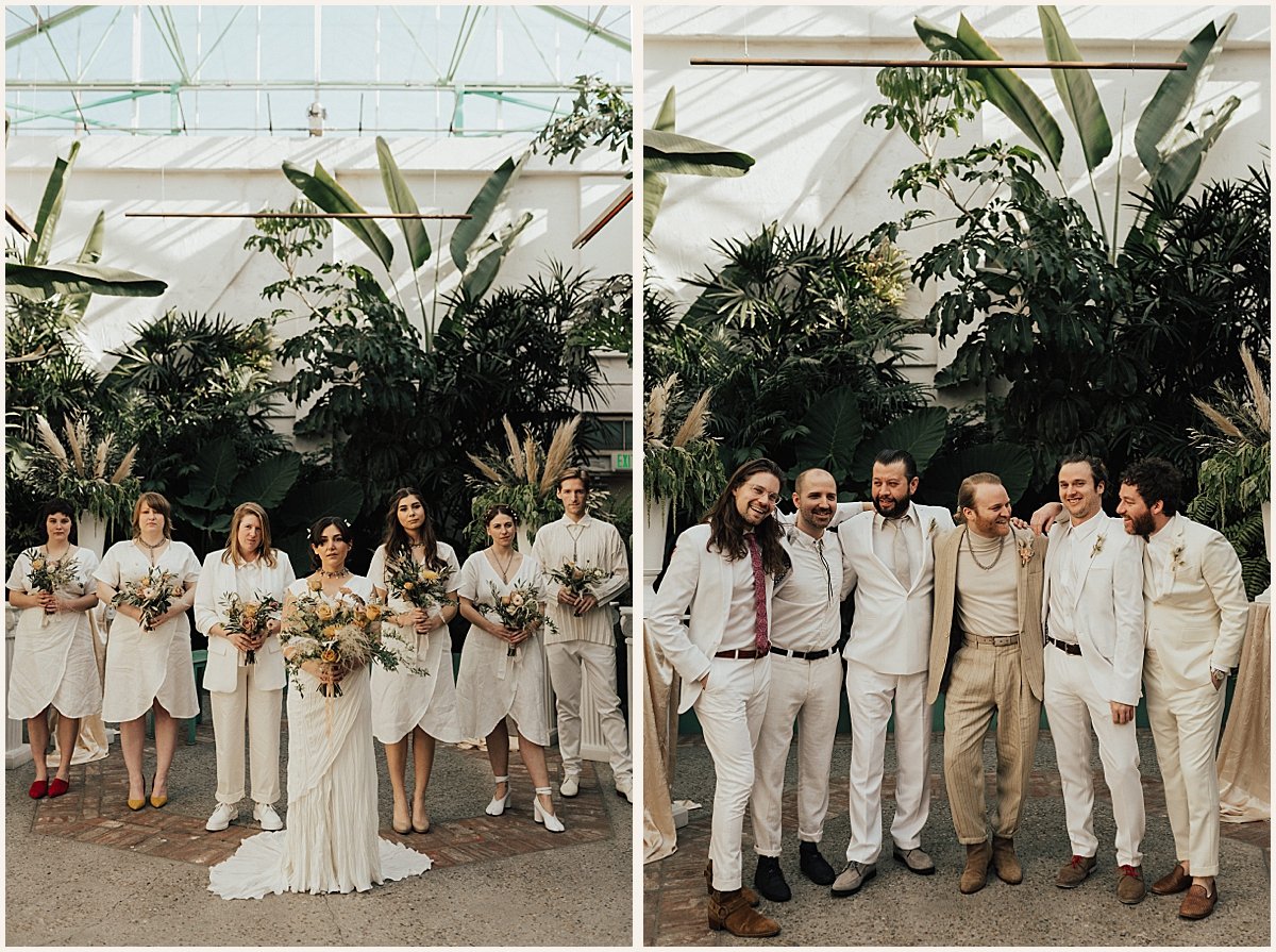 Wedding party portraits in downtown Los Angeles | Lauren Parr Photography