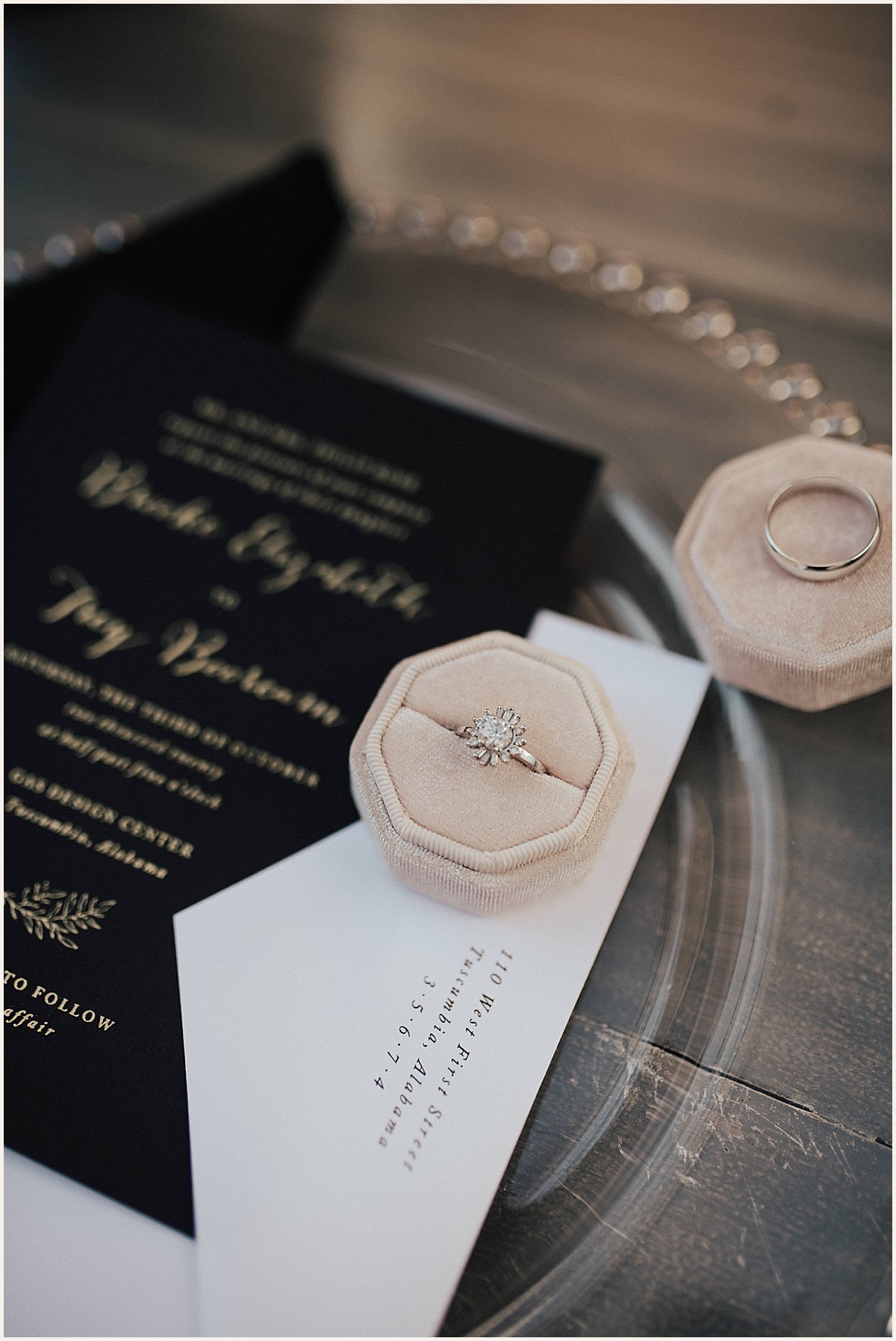 Engagement Ring Details on Wedding Day | Lauren Parr Photography