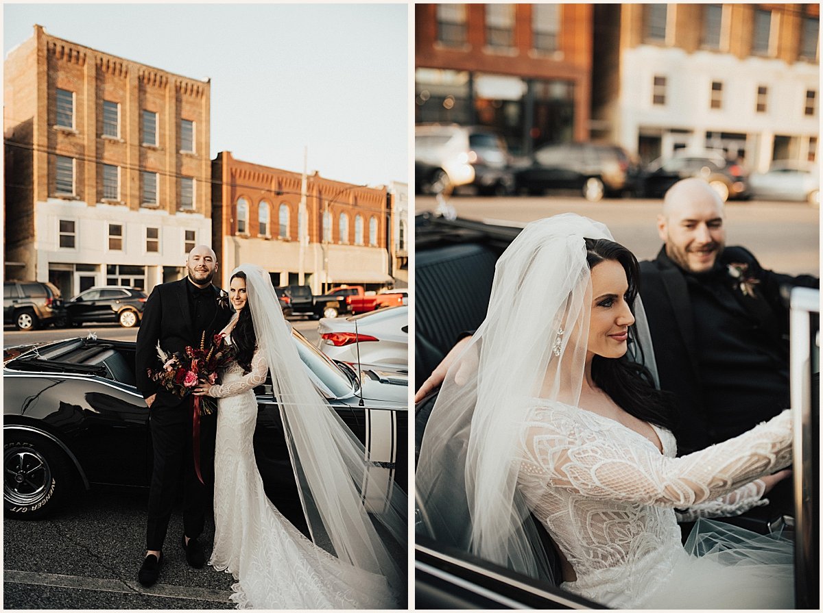 Edgy and Romantic Bride and Groom portraits on wedding day | Lauren Parr Photography