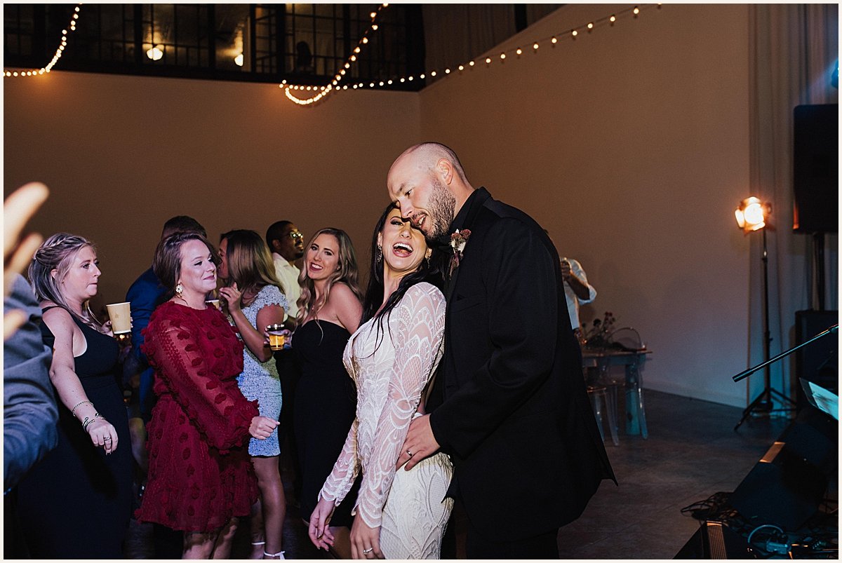 Bride and groom dancing during wedding reception | Lauren Parr Photography
