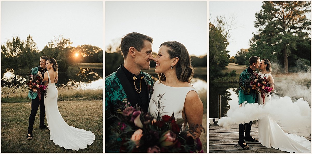 Bride and Groom Portraits at Festival Themed Wedding in Austin, Texas | Texas Luxury Wedding Photographer | Lauren Parr Photography