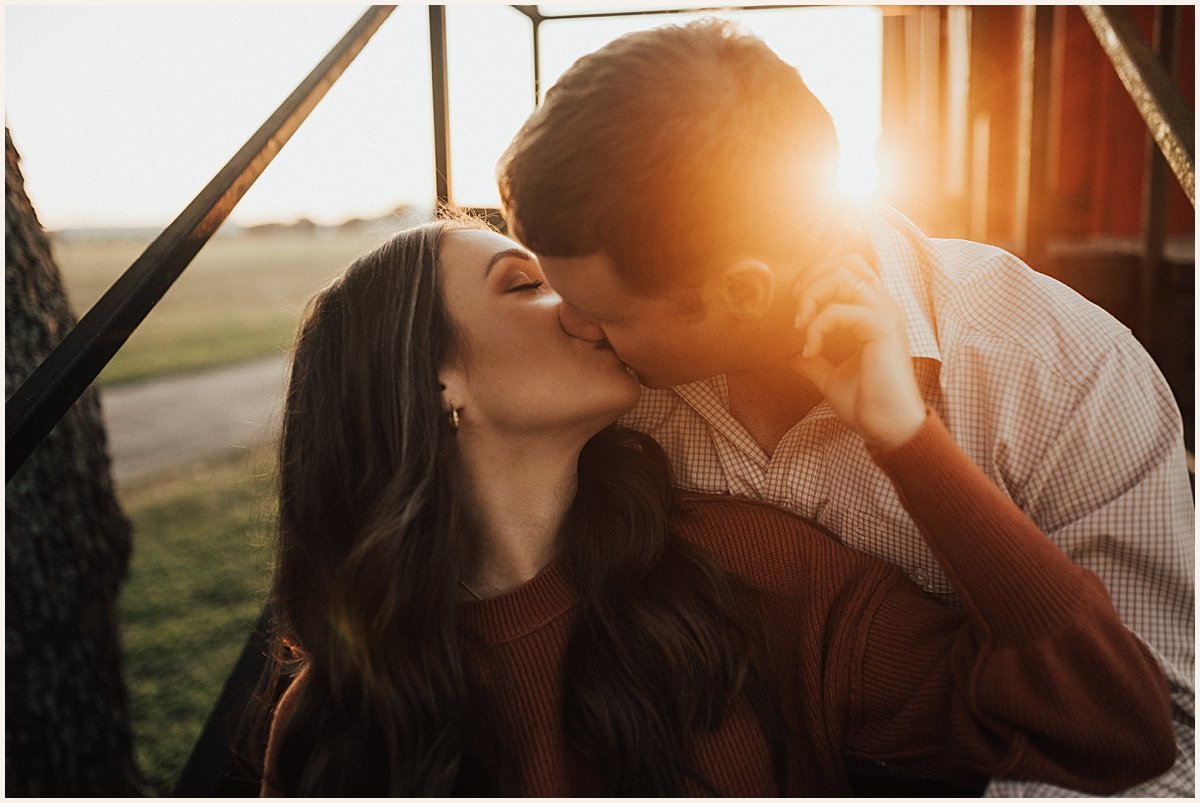 Couples Engagement Portraits in Small Texas Town | Texas Wedding Photographer | Lauren Parr Photography