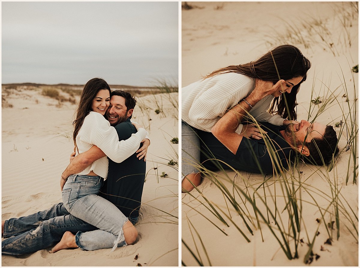 Romantic Couples Portraits on Texas Beach | Lauren Parr Photography