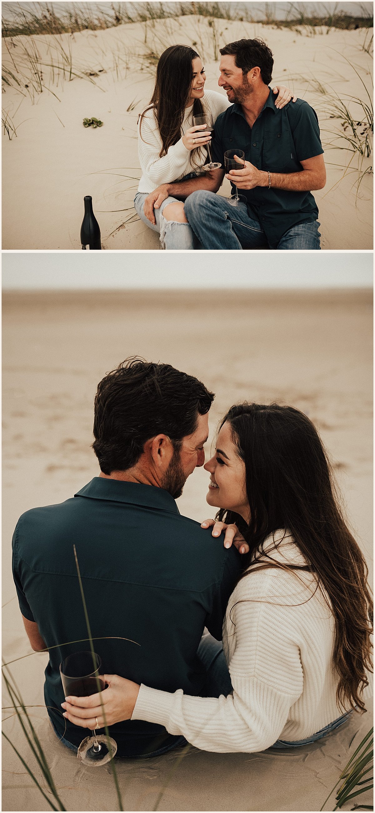 Romantic Couples Portraits on Texas Beach | Lauren Parr Photography