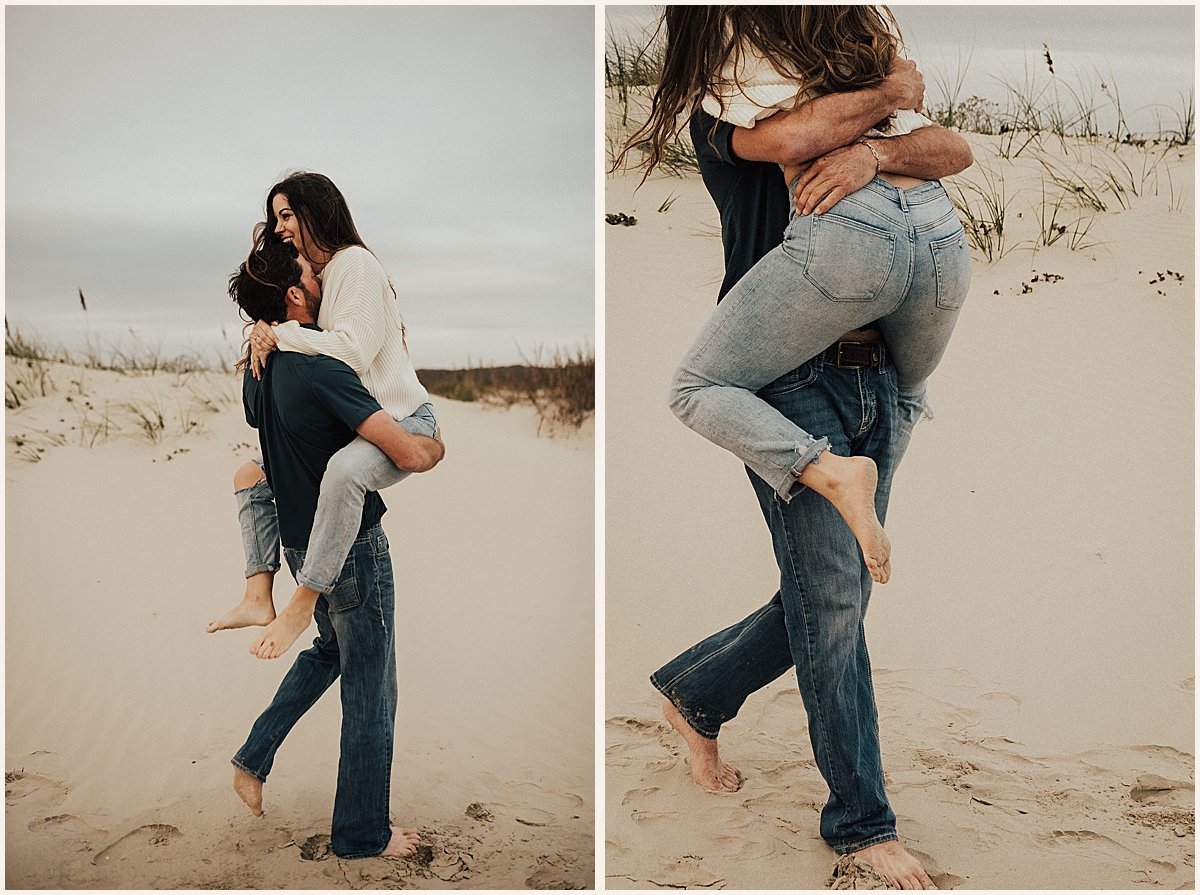 Romantic Couples Portraits on Texas Beach | Lauren Parr Photography