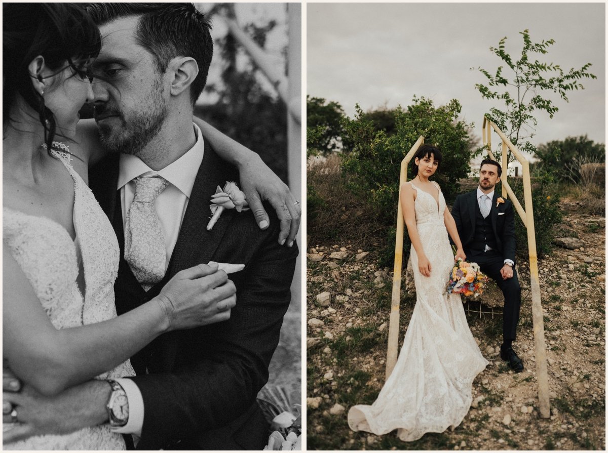 Romantic Bride and Groom Portraits at The Alexander at Creek Road | Texas Hill Country Wedding | Lauren Parr Photography