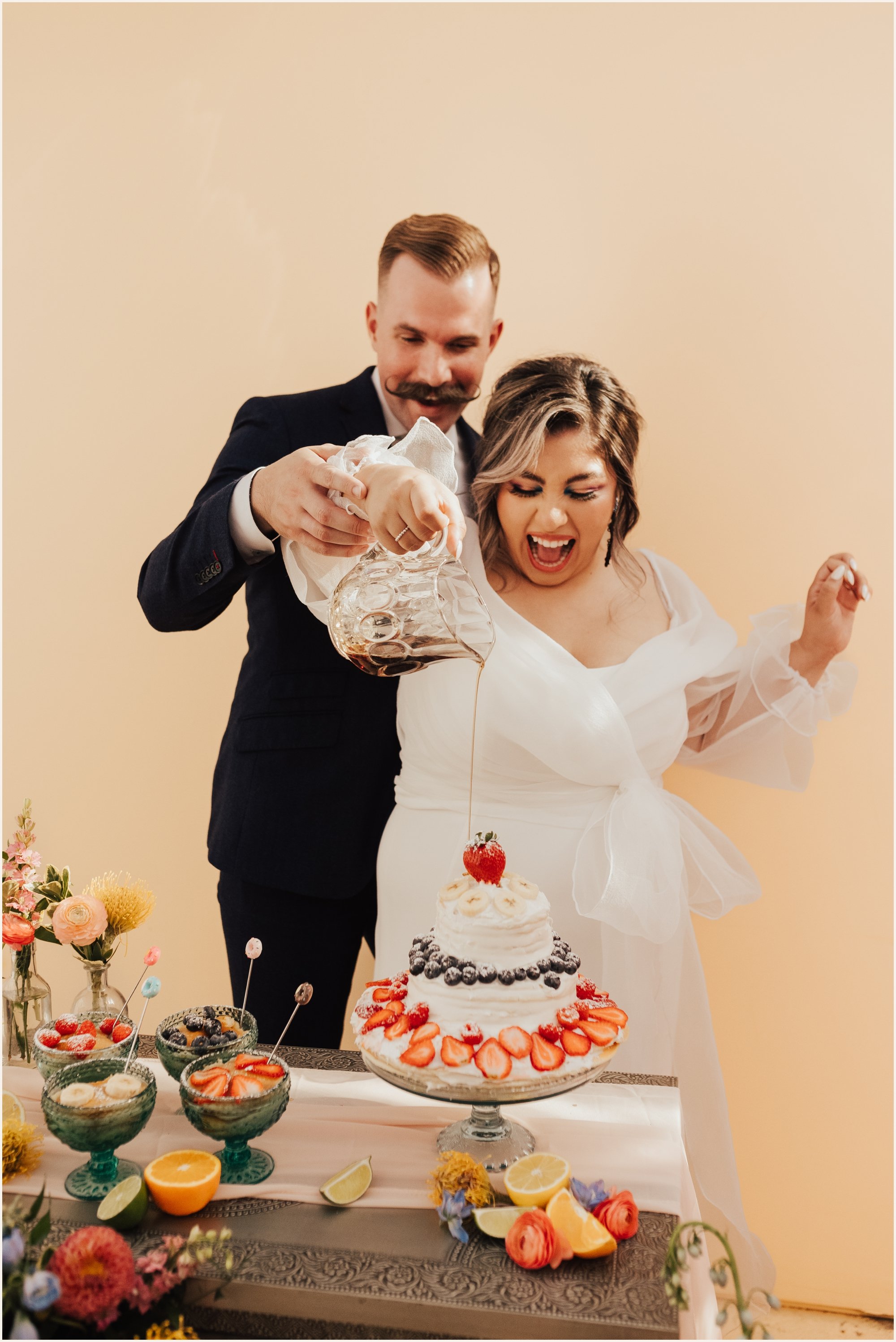 Colorful Pancake Dessert Wedding Styled Shoot | Lauren Parr Photography | Austin Based Wedding Photographer