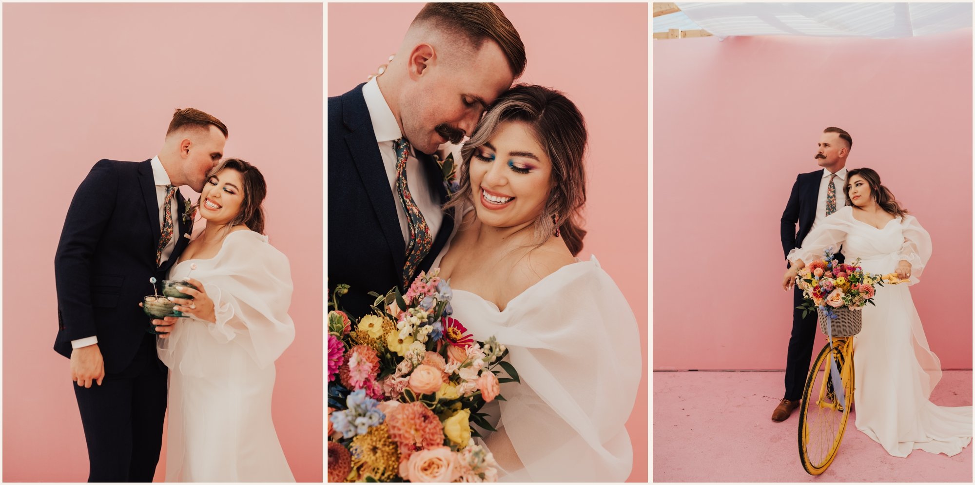 Couples Portraits at Colorful Wedding Styled Shoot | Lauren Parr Photography | Austin Based Wedding Photographer