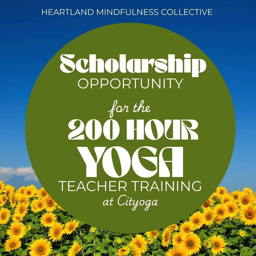 🌻 Scholarship Opportunity! 🌻
Heartland Mindfulness Collective is proud to offer another round of scholarships for the Fall 200-Hour Yoga Teacher Training at Cityoga!

Whether you&rsquo;re looking to deepen your personal practice or begin your journ