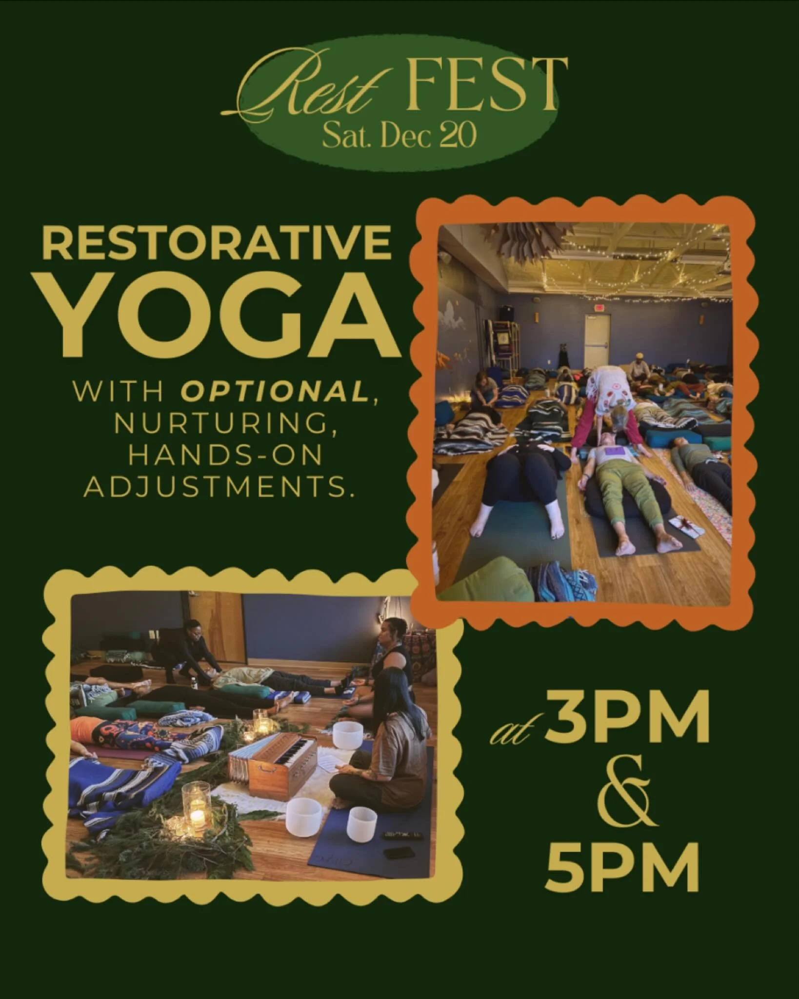 🌙 REST FEST: CLASS SPOTLIGHT 🌙
Last year, Rest Fest hosted one beautifully packed class &mdash; and the energy was incredible!

This year, we&rsquo;ve expanded to two sessions (3pm + 5pm) to create more spaciousness, welcome more students, and give