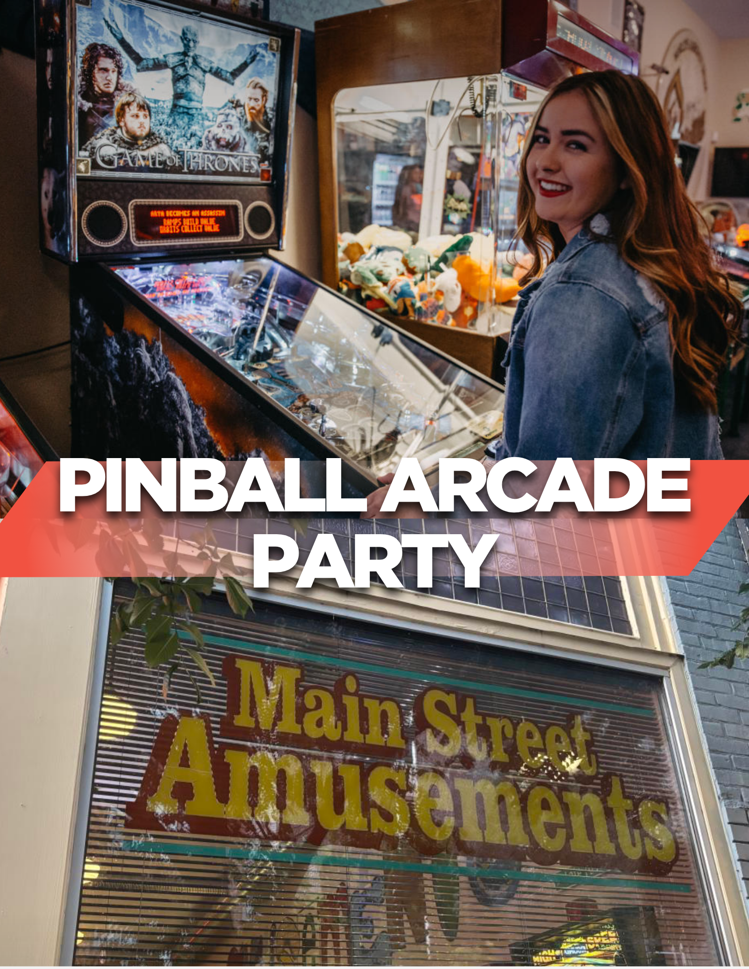 Pinball Arcade Party at Main Street Amusements