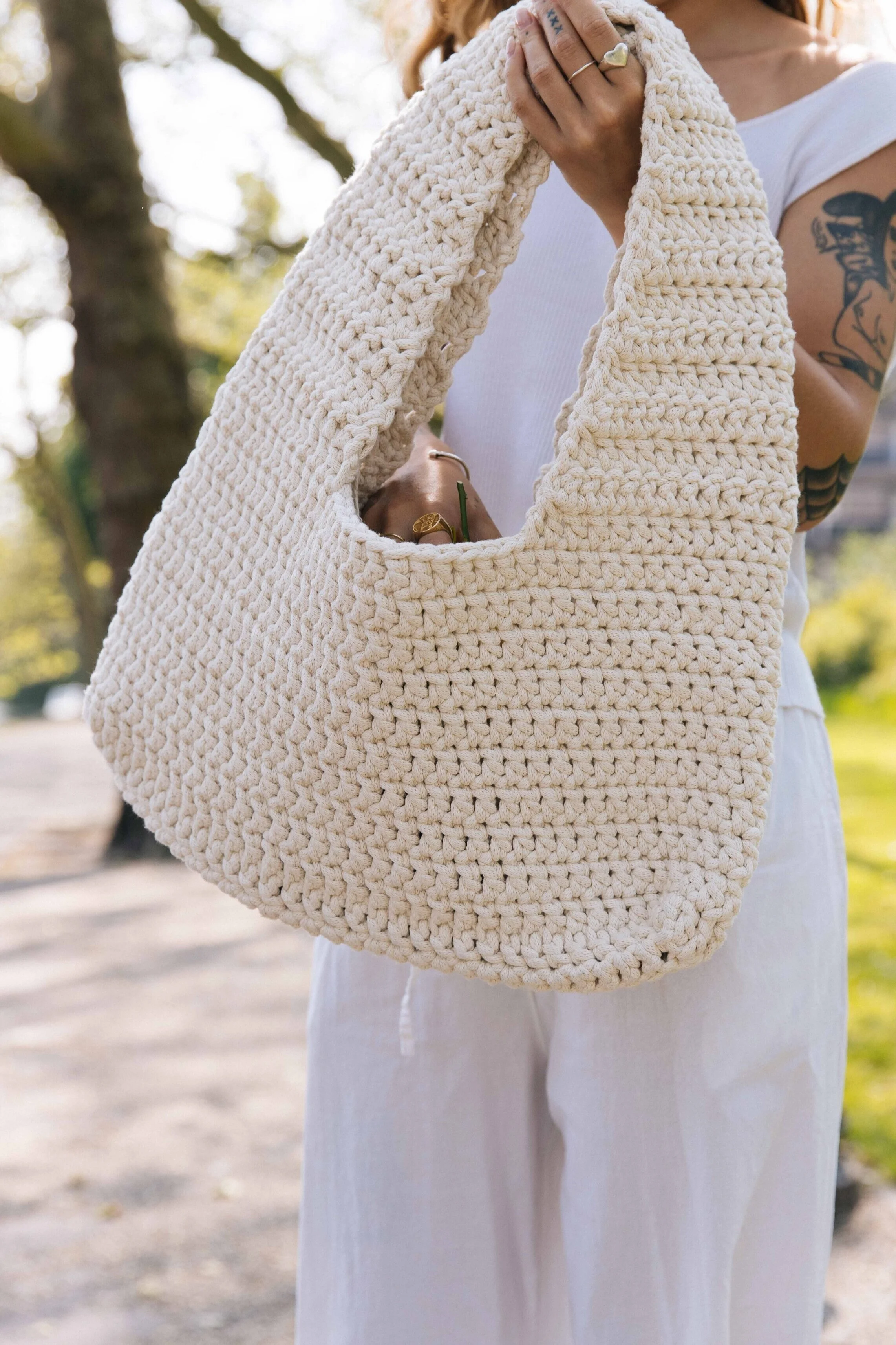 A Tokyo Tote Bag in Neutral
