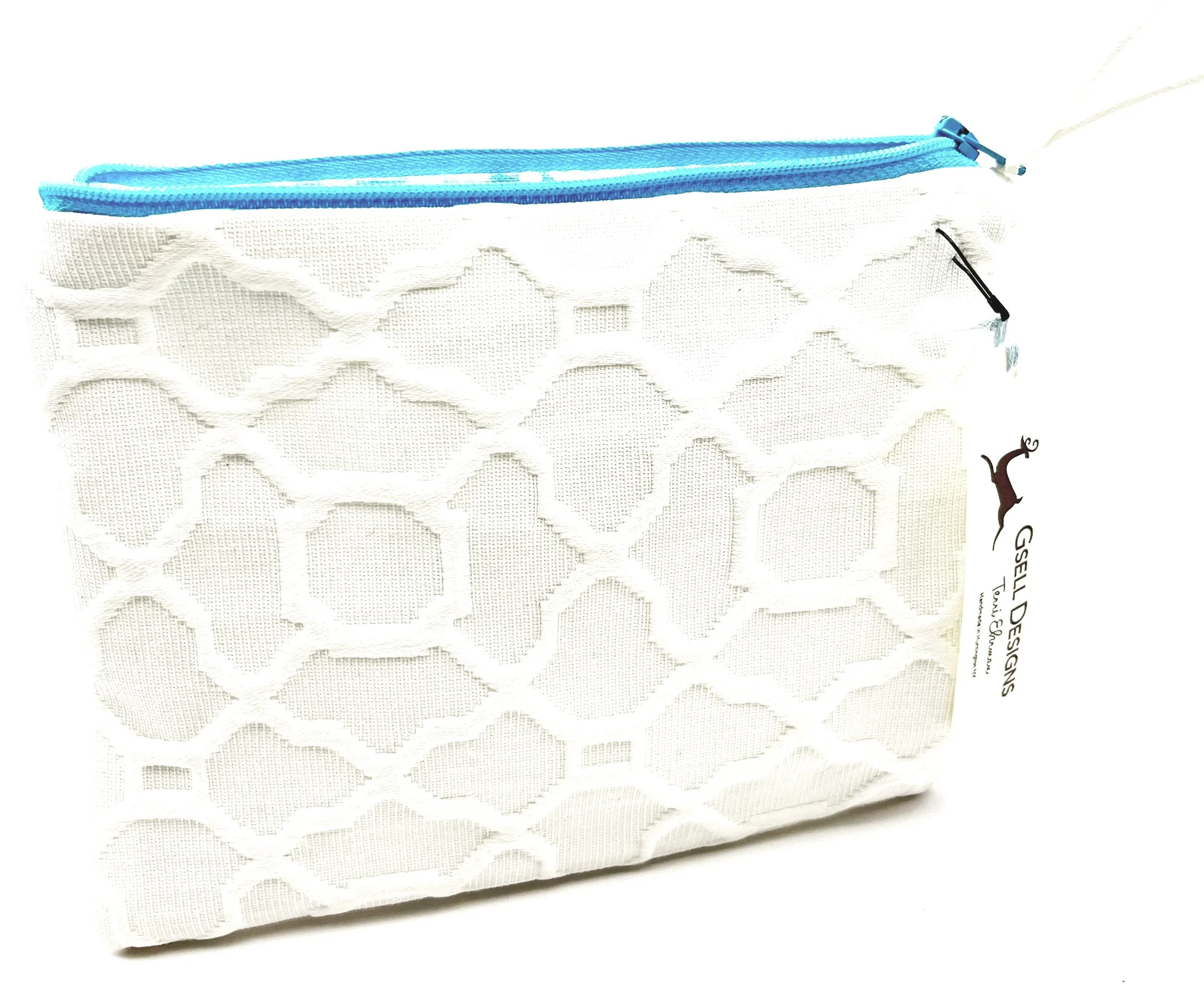 Small Embroidered White pouch