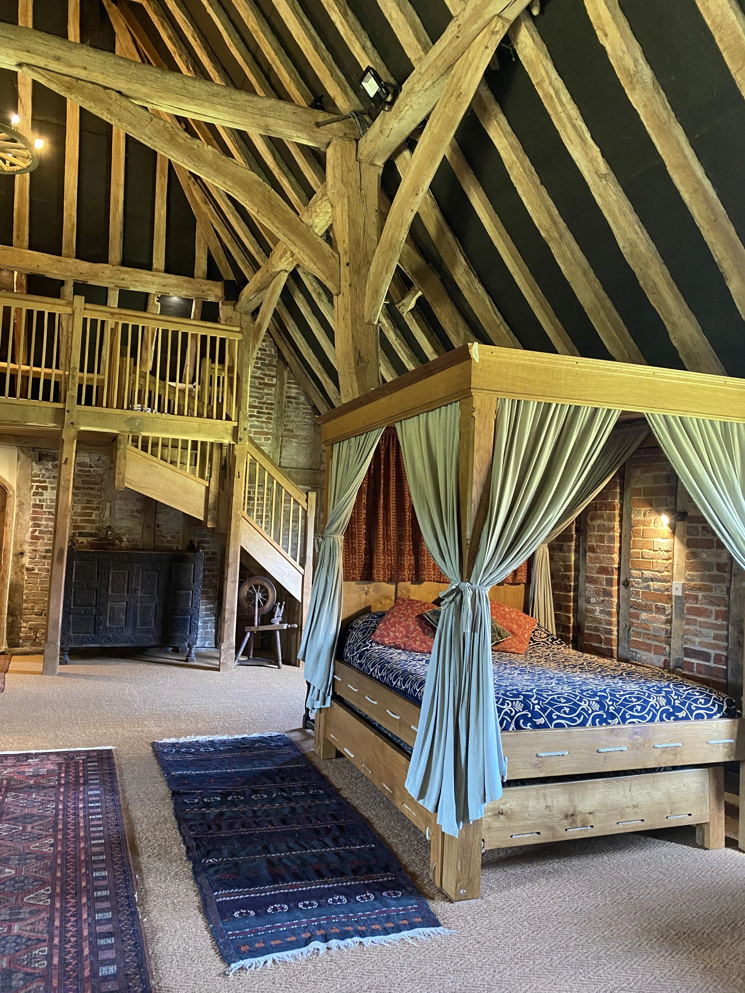 One of two-four posters with roll out truckle doubles underneath