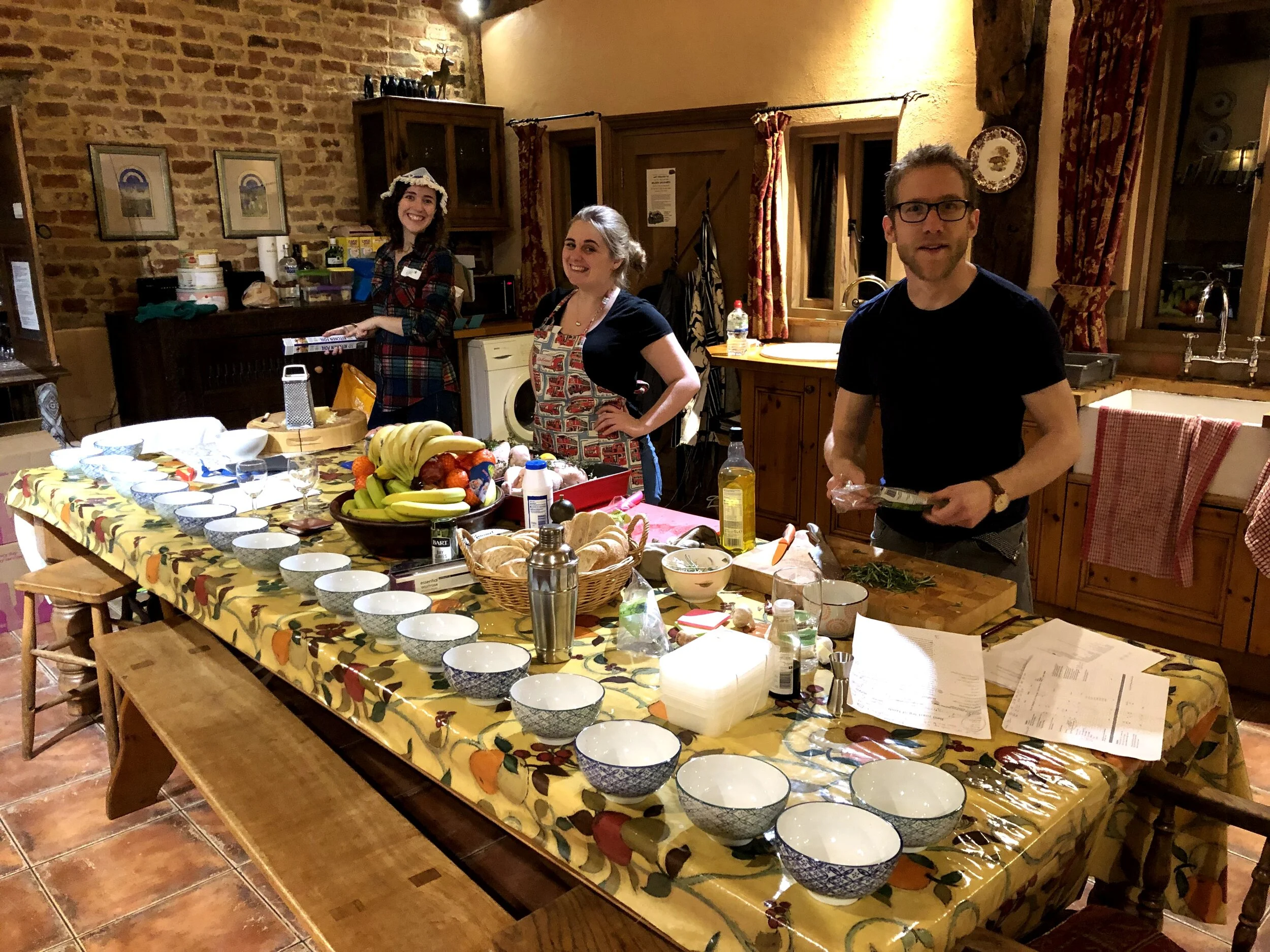 Dinner preparation in progress