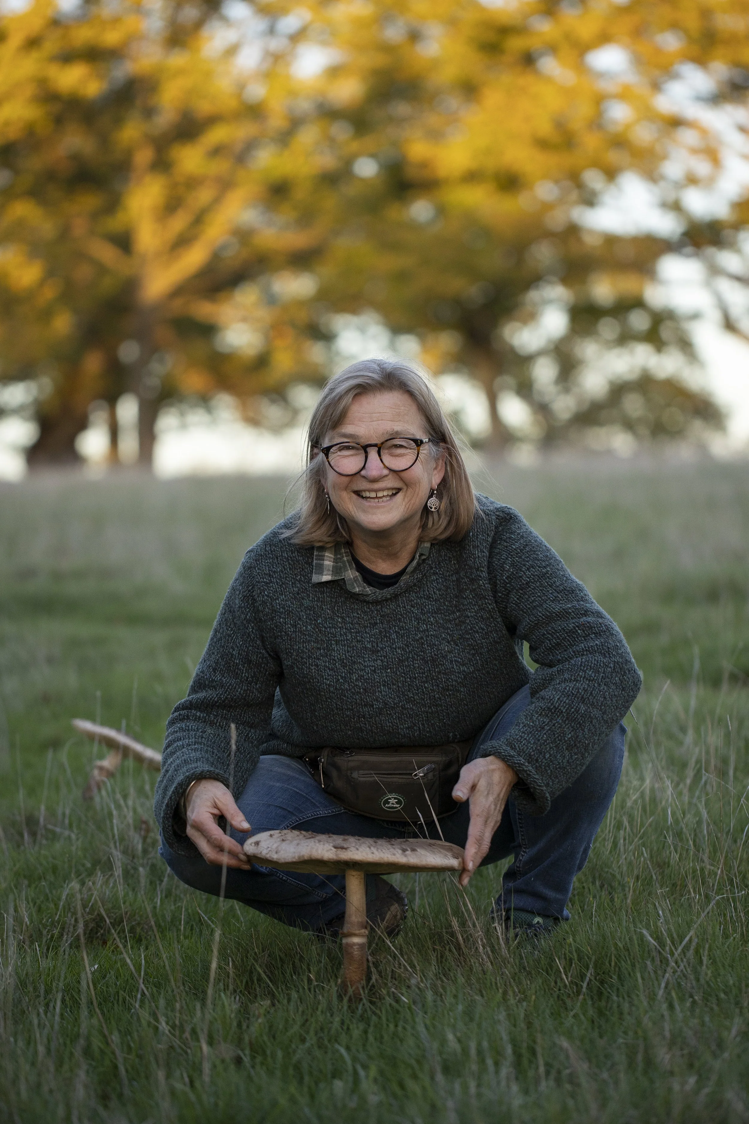 Juliet with fungi - photo by Harry Read