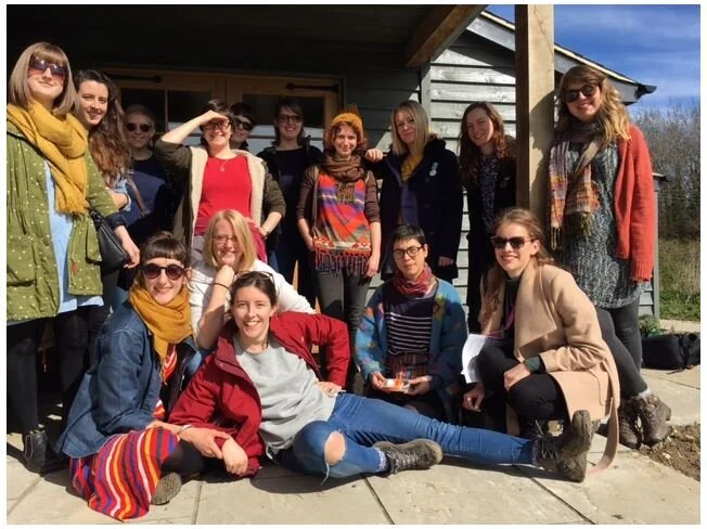 Walking hens - to historic Lavenham for tea