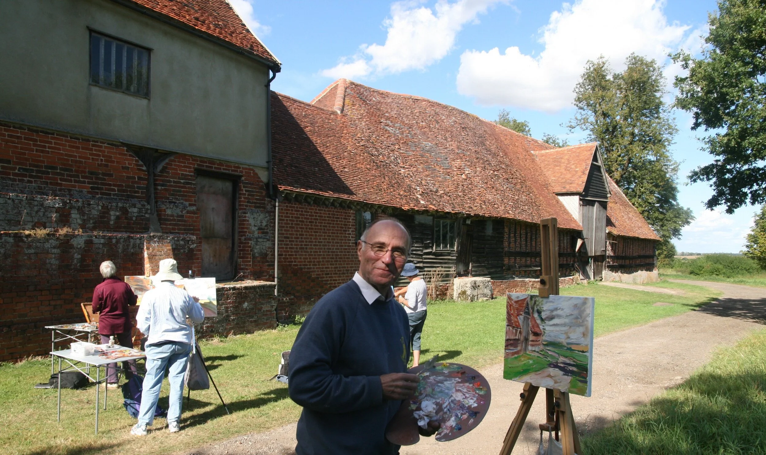 David P-B at Milden Sept 12 tutoring art course.JPG