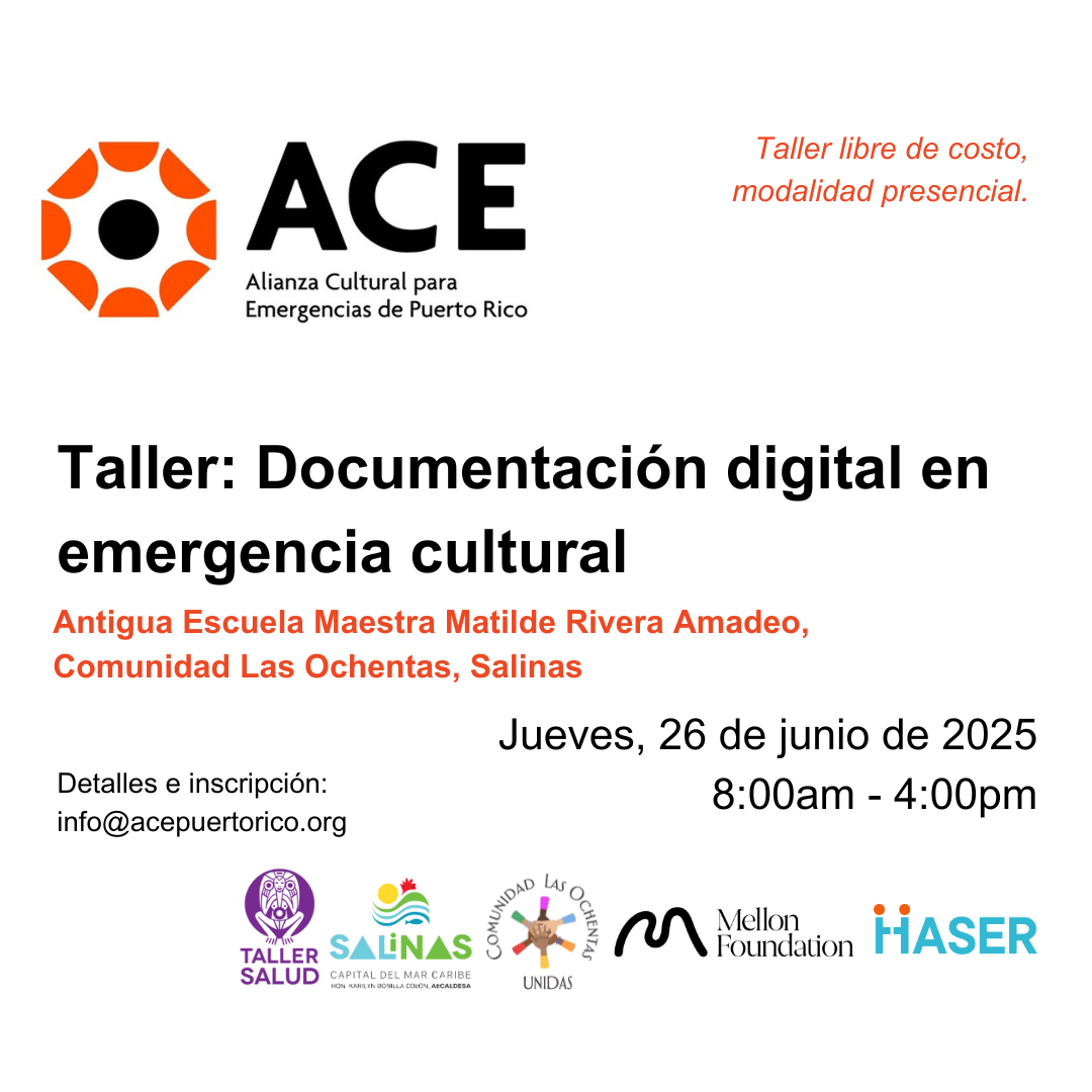 Calendario — Alianza Cultural para Emergencias de Puerto Rico