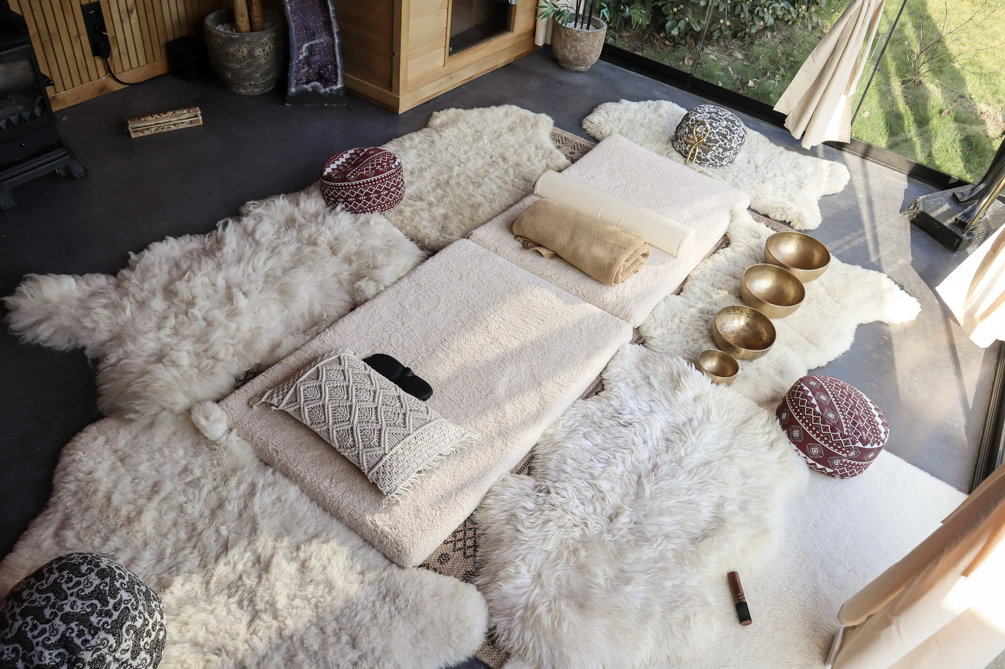 Rustige ruimte voor een individuele Kundalini activatie sessie bij Melissa Cuyt in Beerse