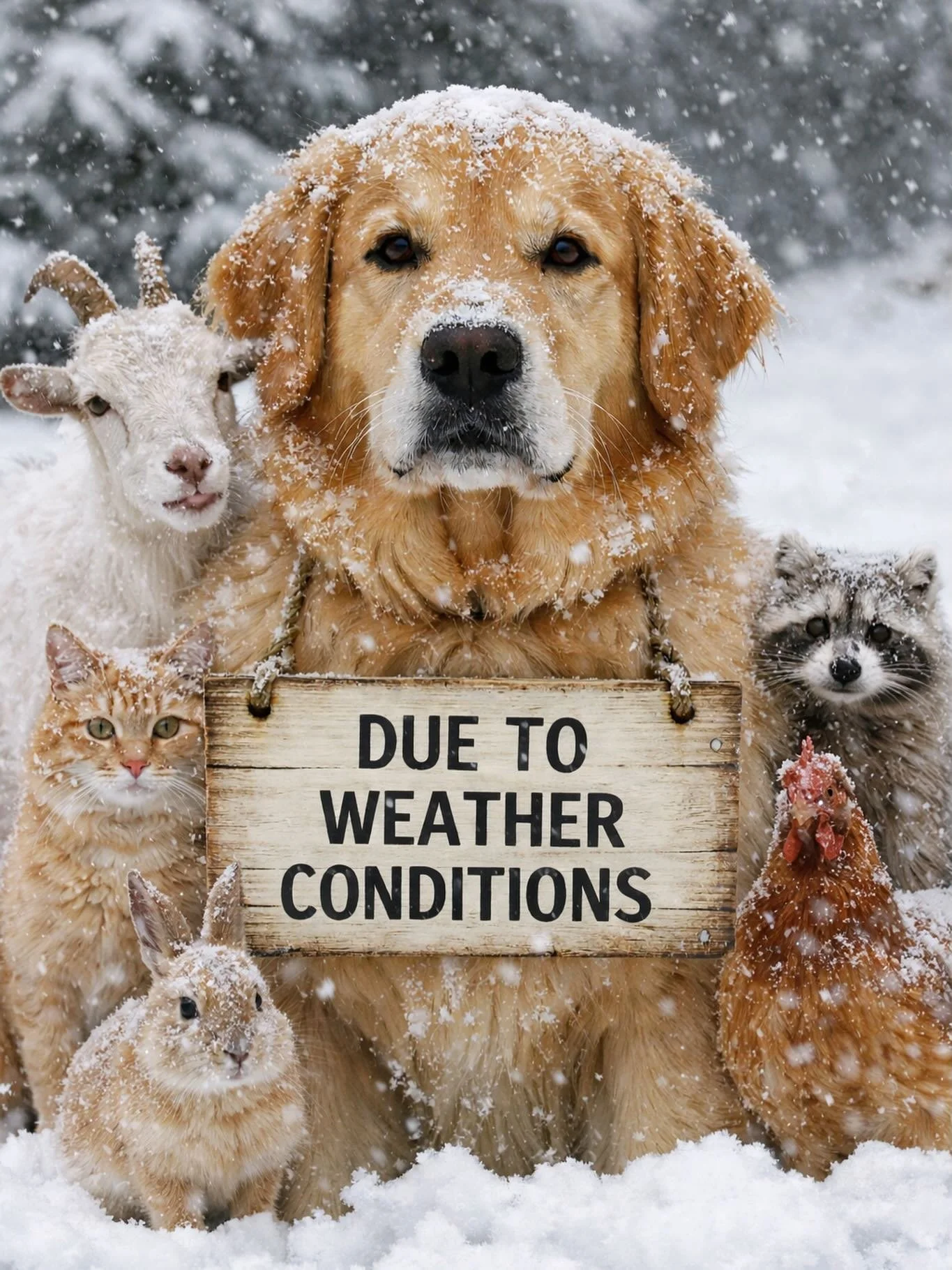 Dear Anna Veterinary Clients,

Mother Nature has decided to put us on paw-se ❄️🐾
￼
Due to current weather conditions, we are planning a delayed opening at 10:00 AM on Monday, January 26th. We&rsquo;re hoping our team will be able to answer phones st